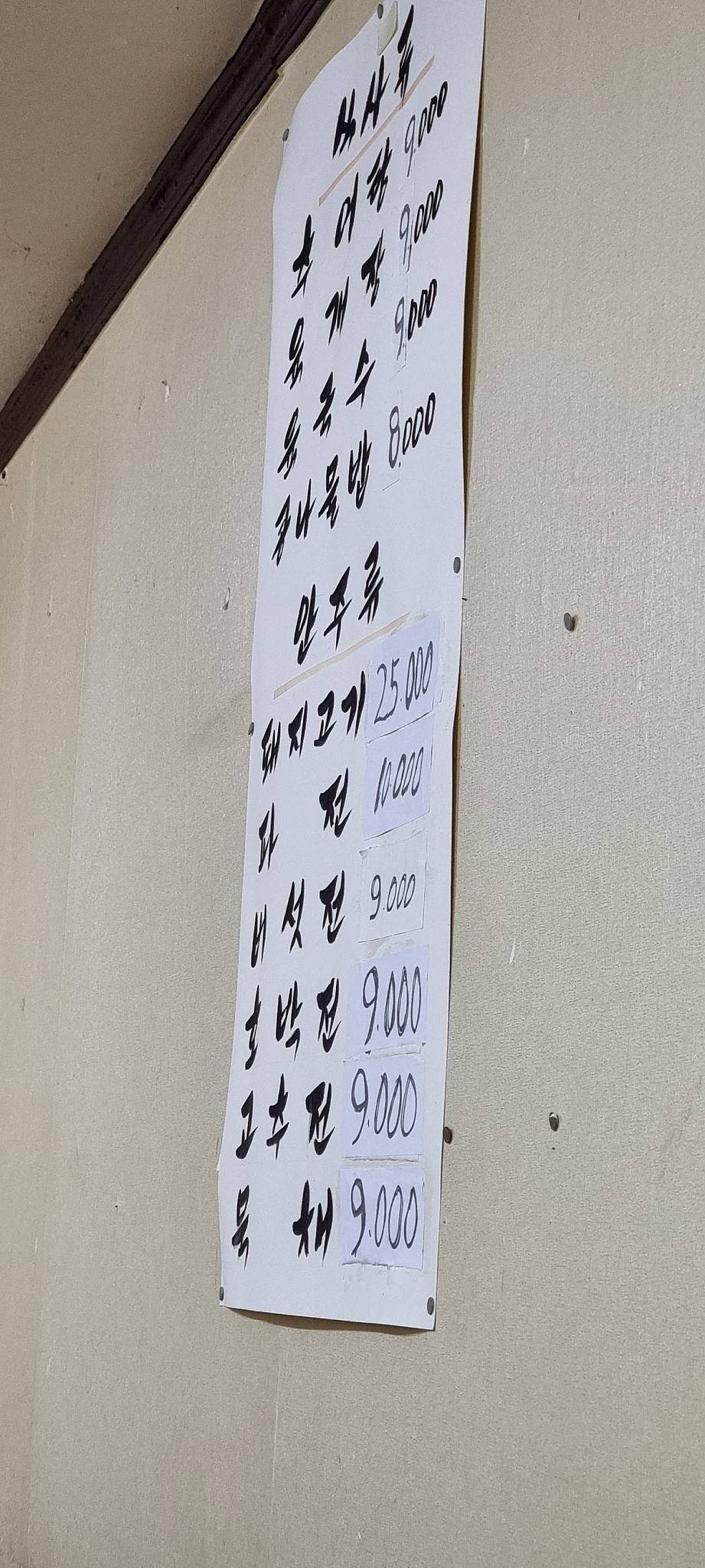 예전 меню