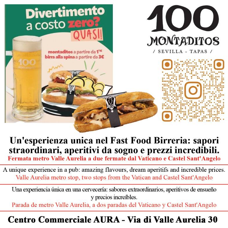 100 MONTADITOS AURA меню