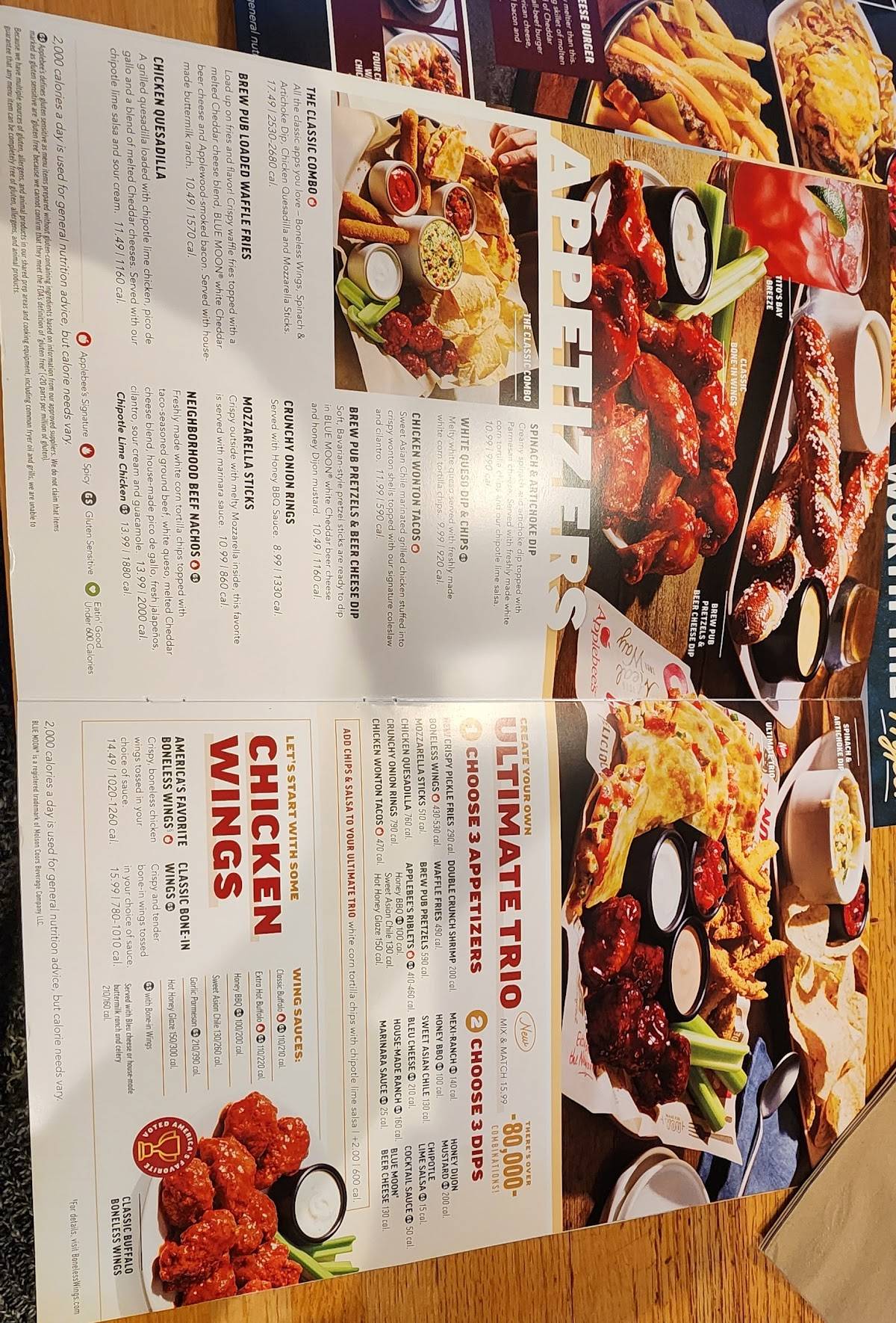 Applebee's Grill + Bar меню