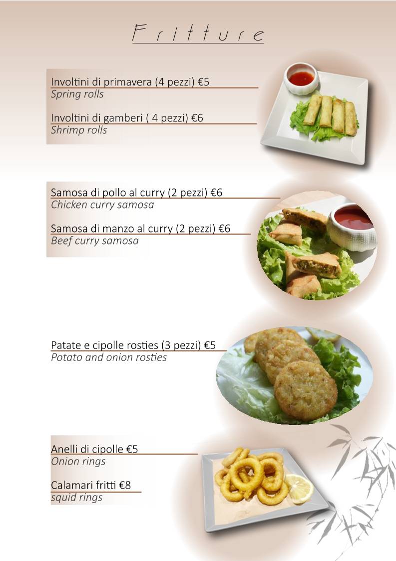 AsiaH Ristorante меню