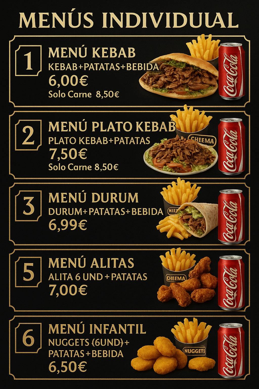 Cheema resturante меню