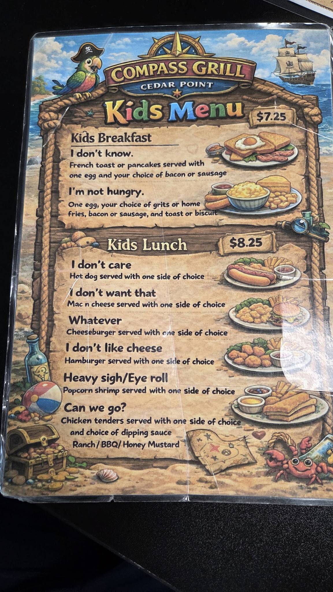 Compass Grill меню