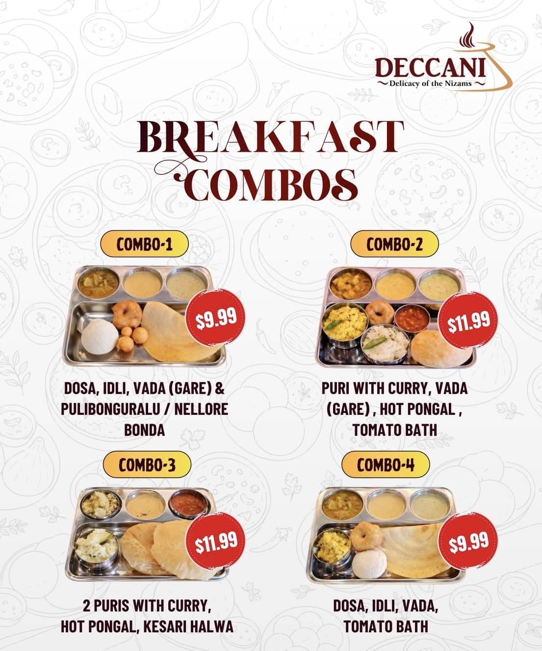 Deccani - Indian Hyderabadi Kitchen меню