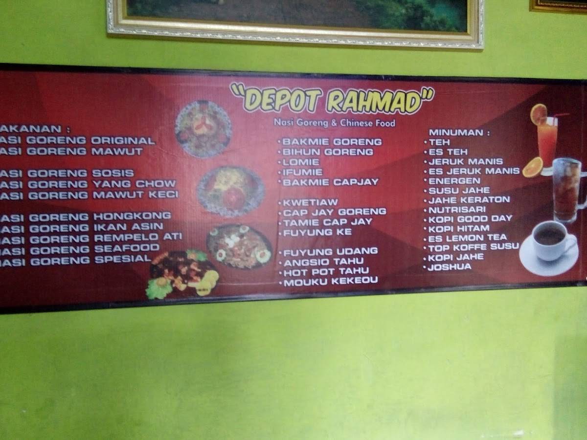Depot Rahmad меню