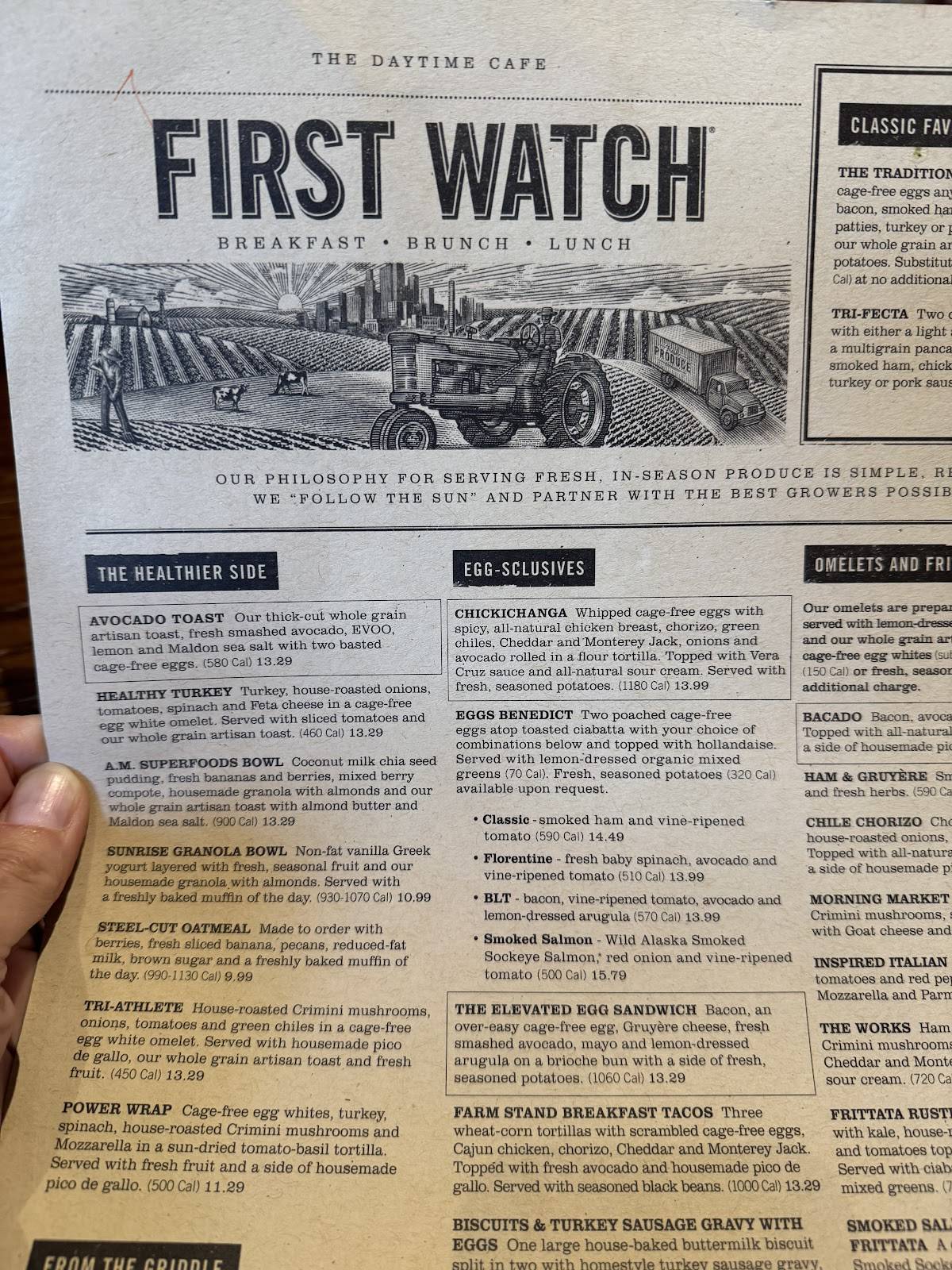 First Watch меню