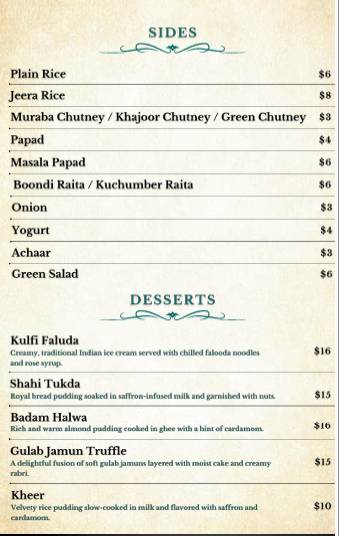 Hichki - Modern Indian Fine Dining меню