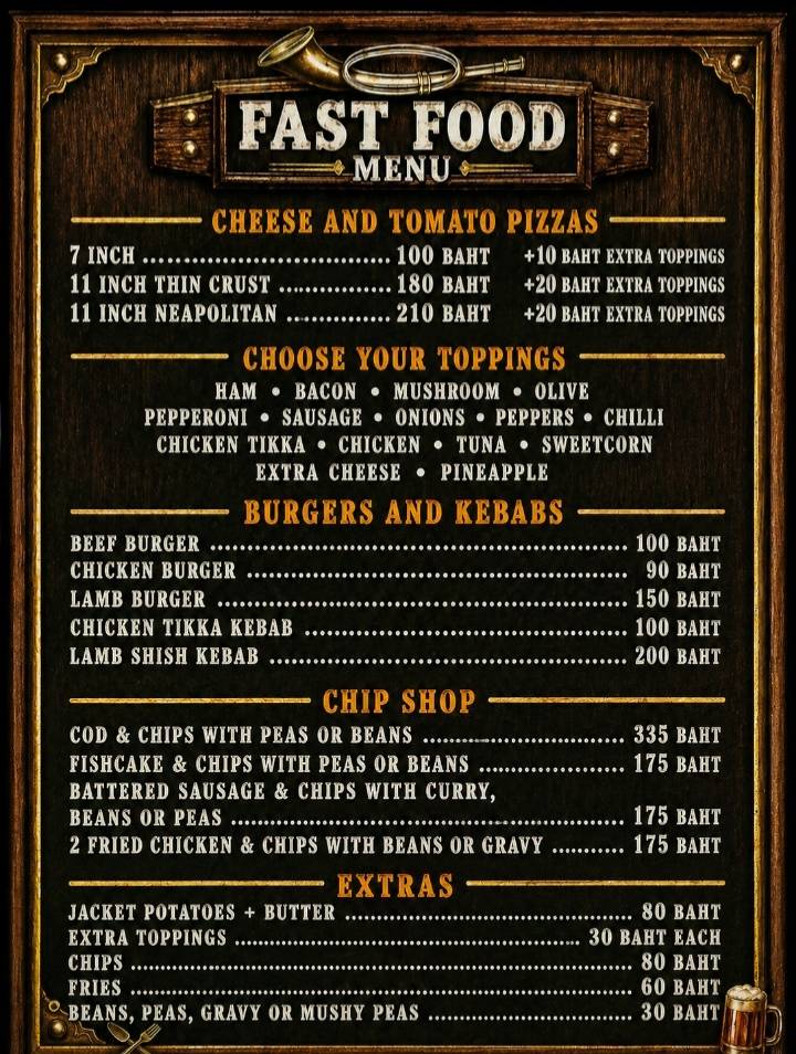 Horn Pub Food & Drinks меню