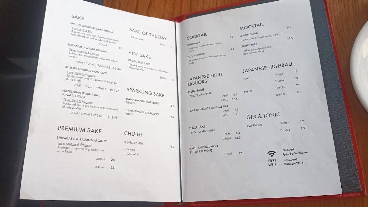 Ippudo Central Saint Giles меню