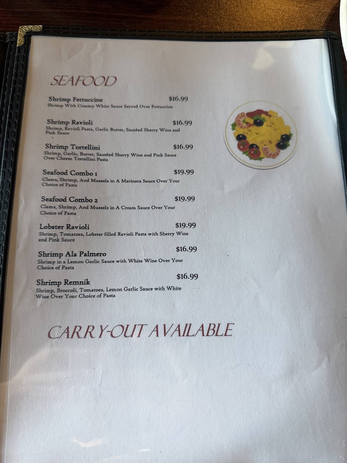Joe's Italian Ristorante меню