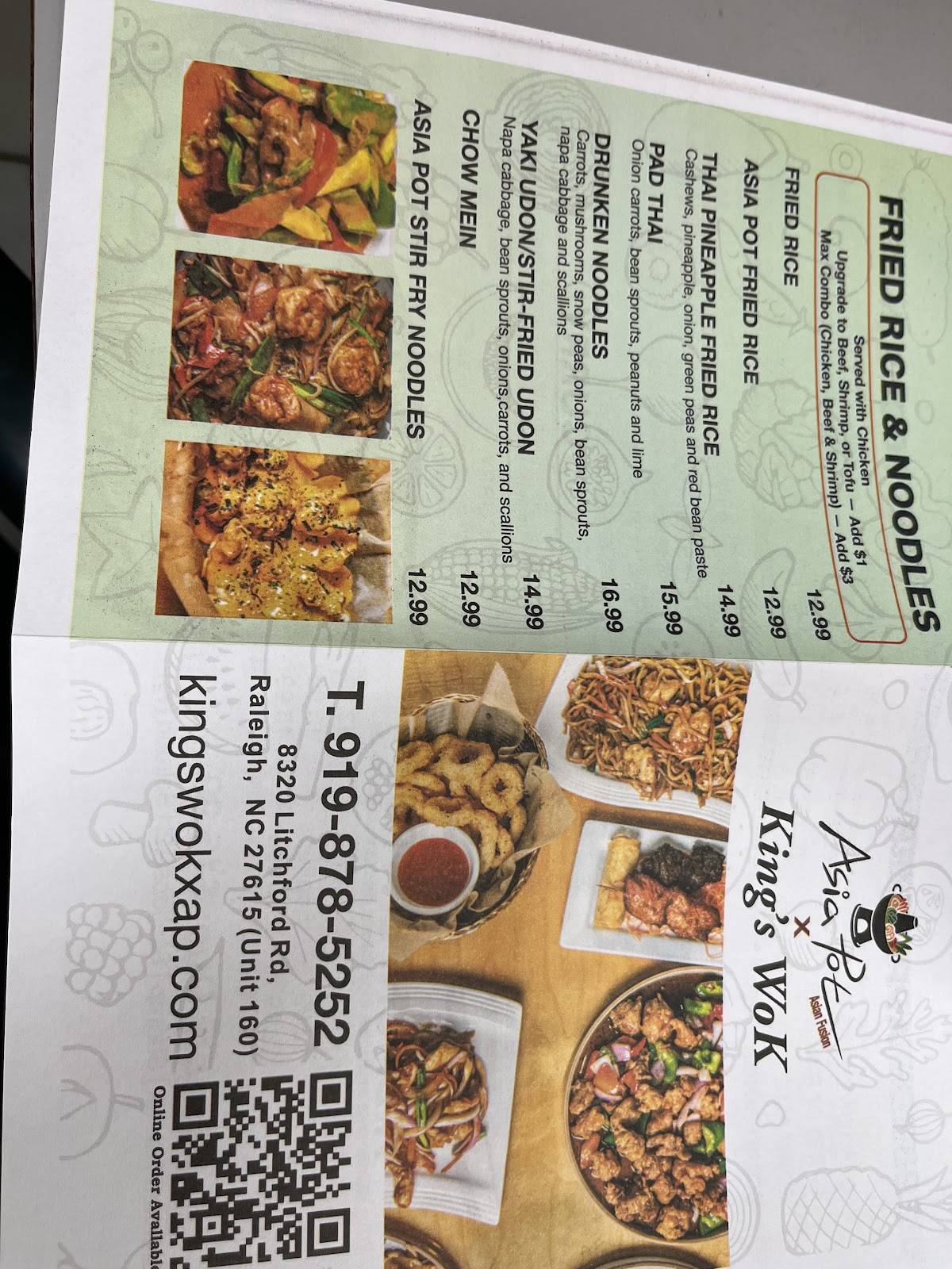 King's Wok (Hibachi+Asian Restaurant Raleigh) меню