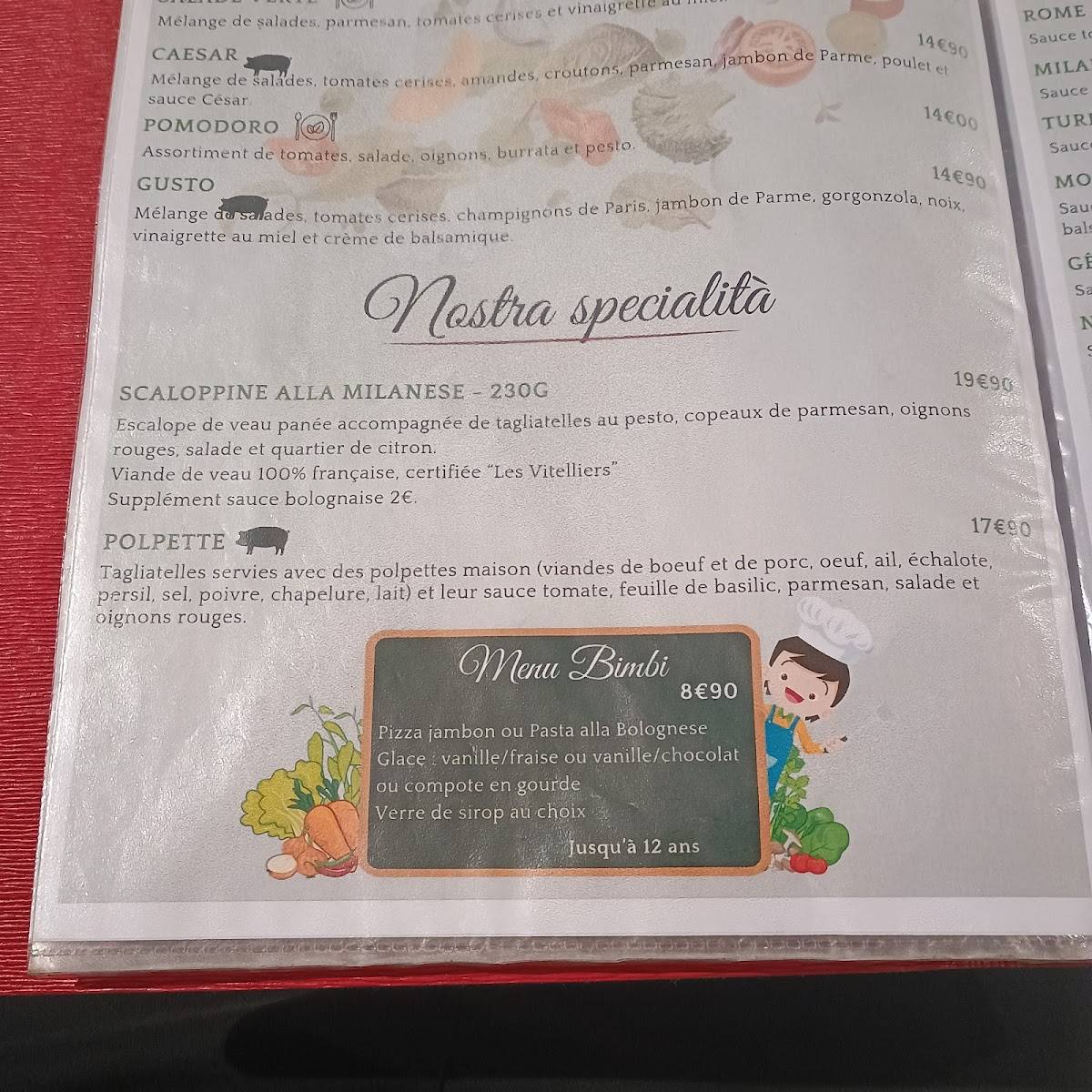 L'Amici меню