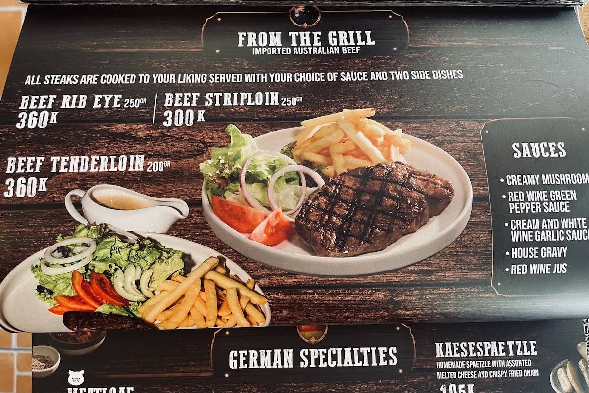 Mama's German Restaurant меню