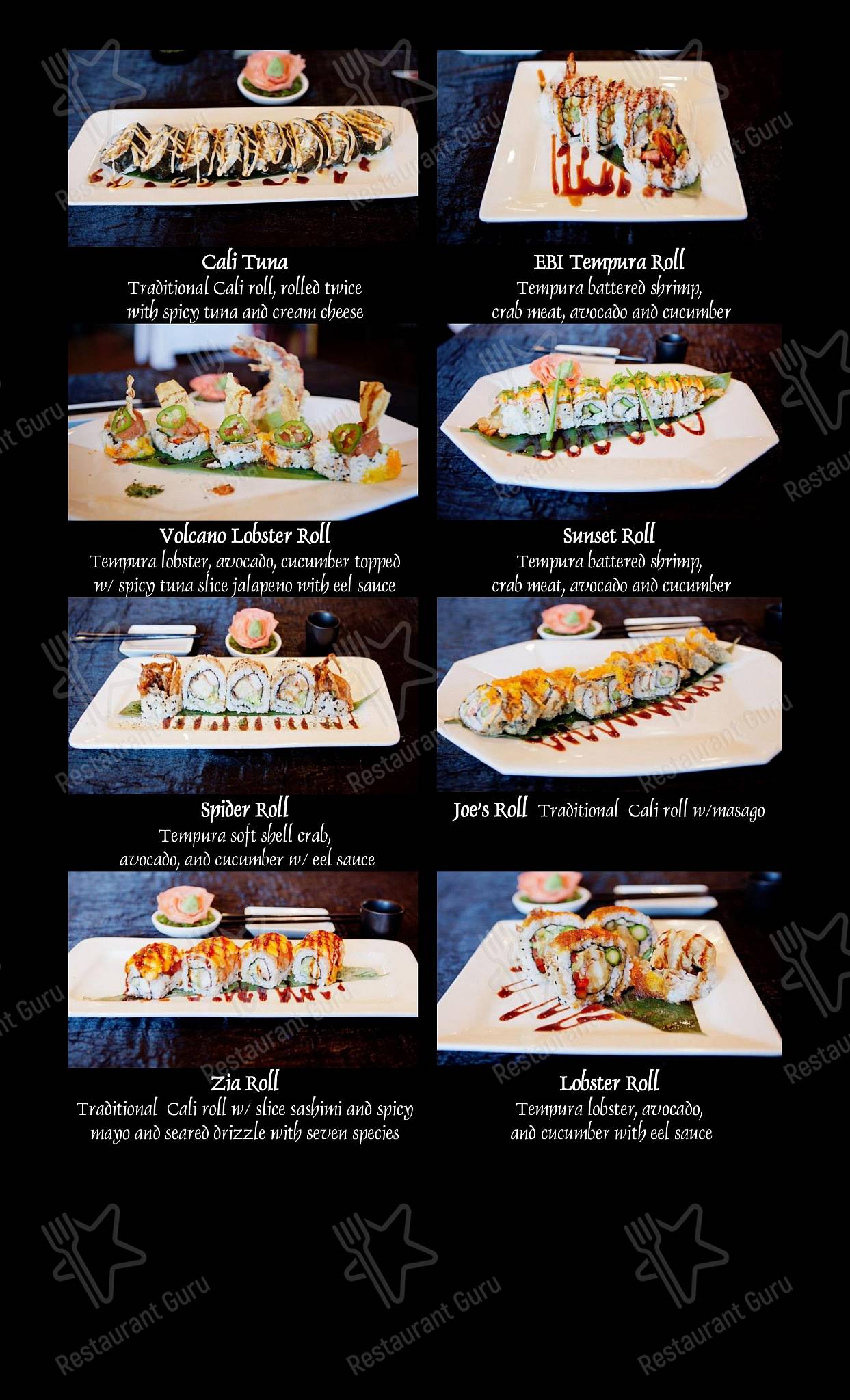 Takeaway Menu ресторана Pacific Rim в Хоббсе