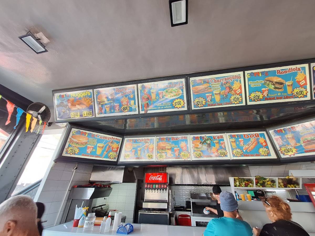 Restaurante Comic's меню