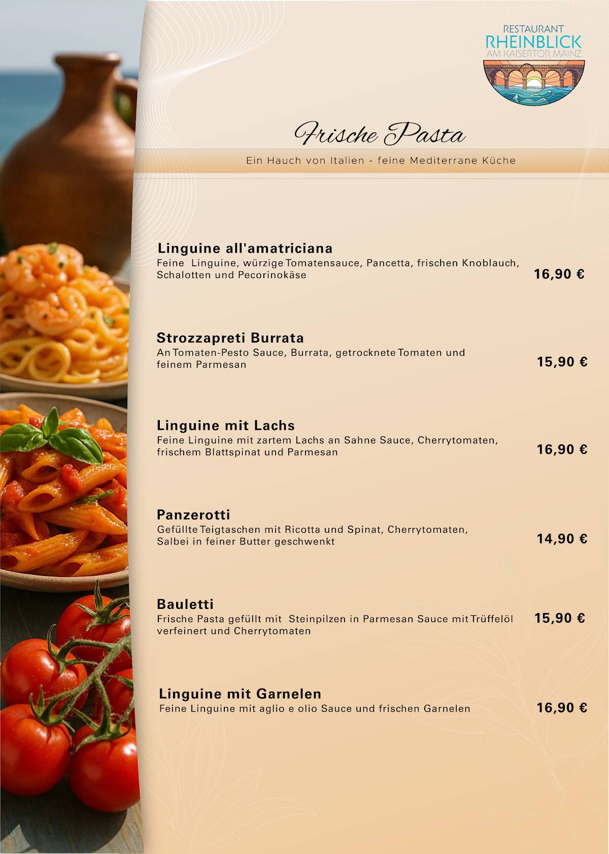 Restaurant Rheinblick меню