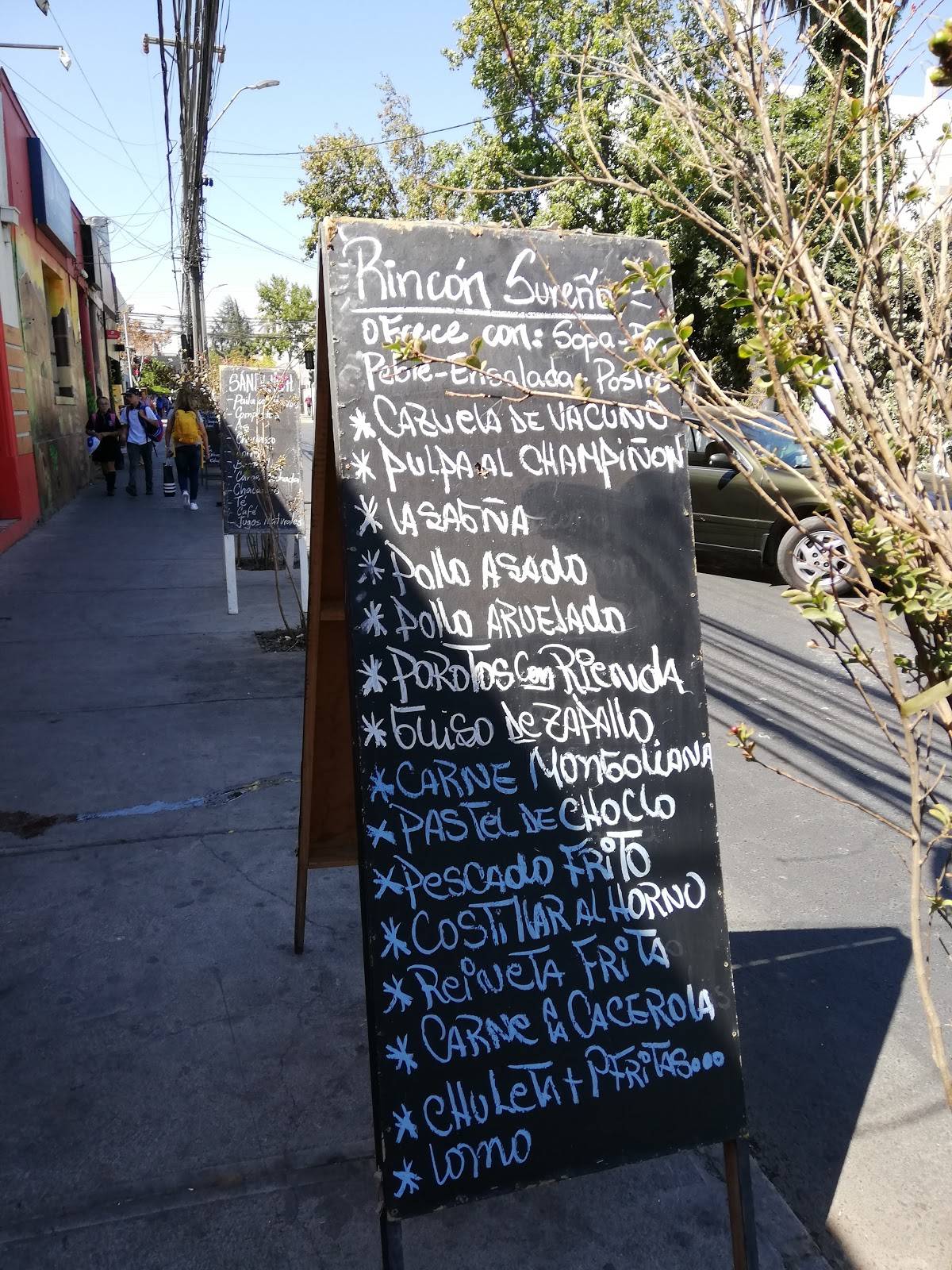 Restaurant Rincón Sureño меню