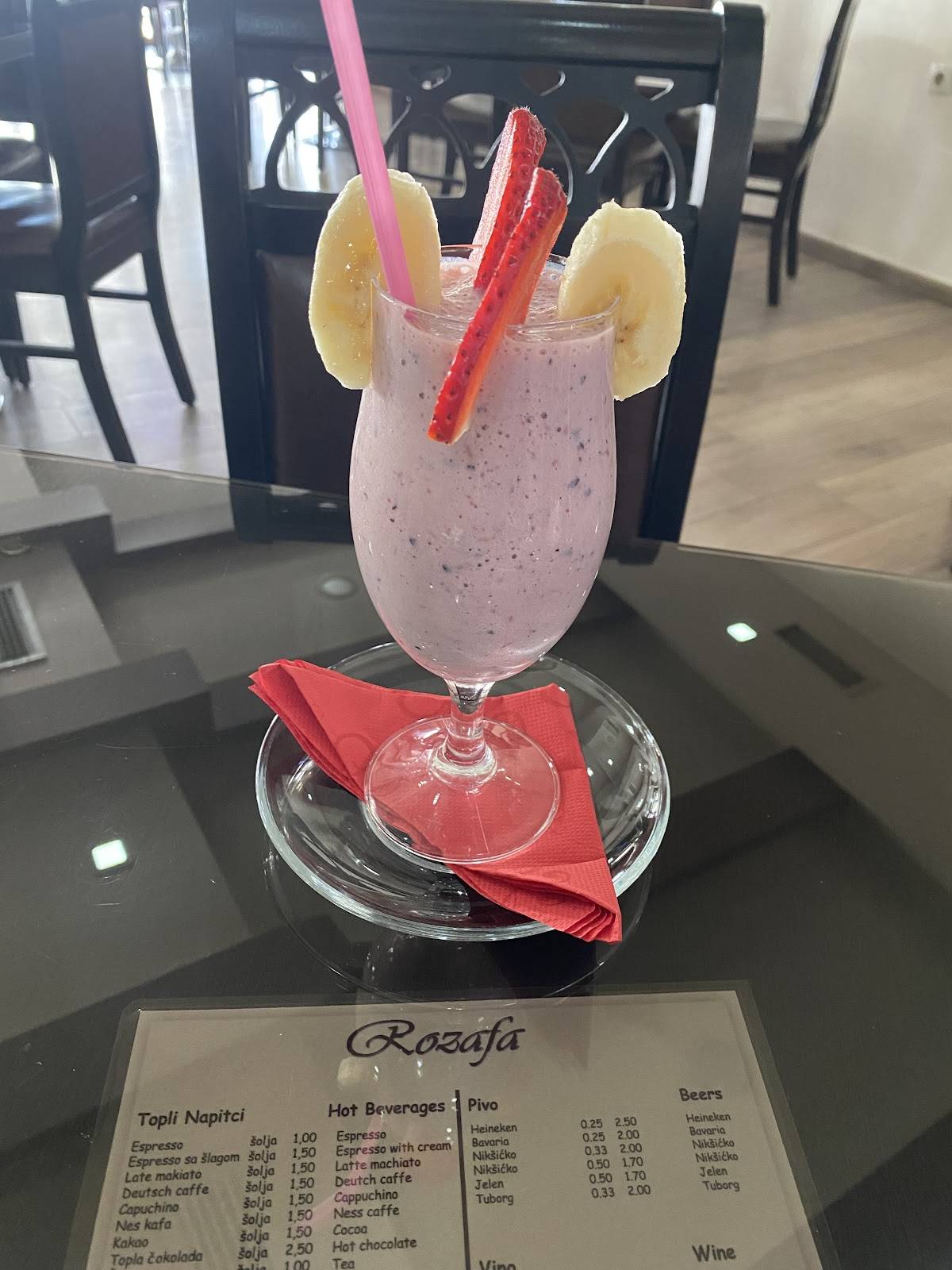 Restaurant Rozafa меню
