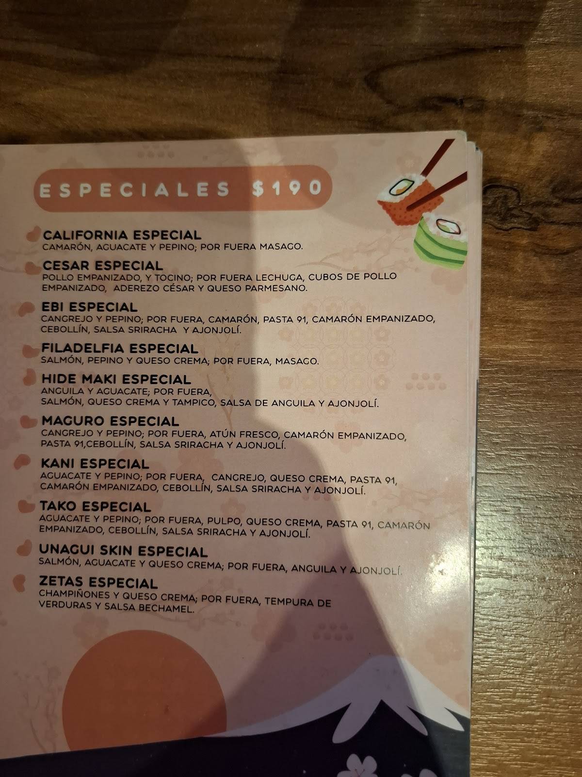 YoSakura Sushi Centro меню