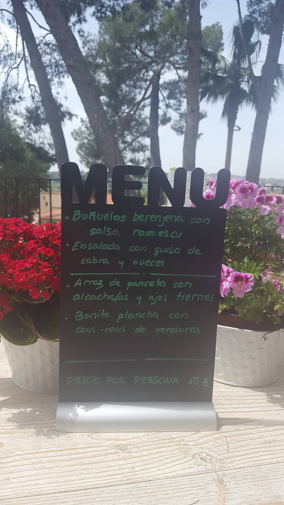 Restaurante Masía Rocafort меню