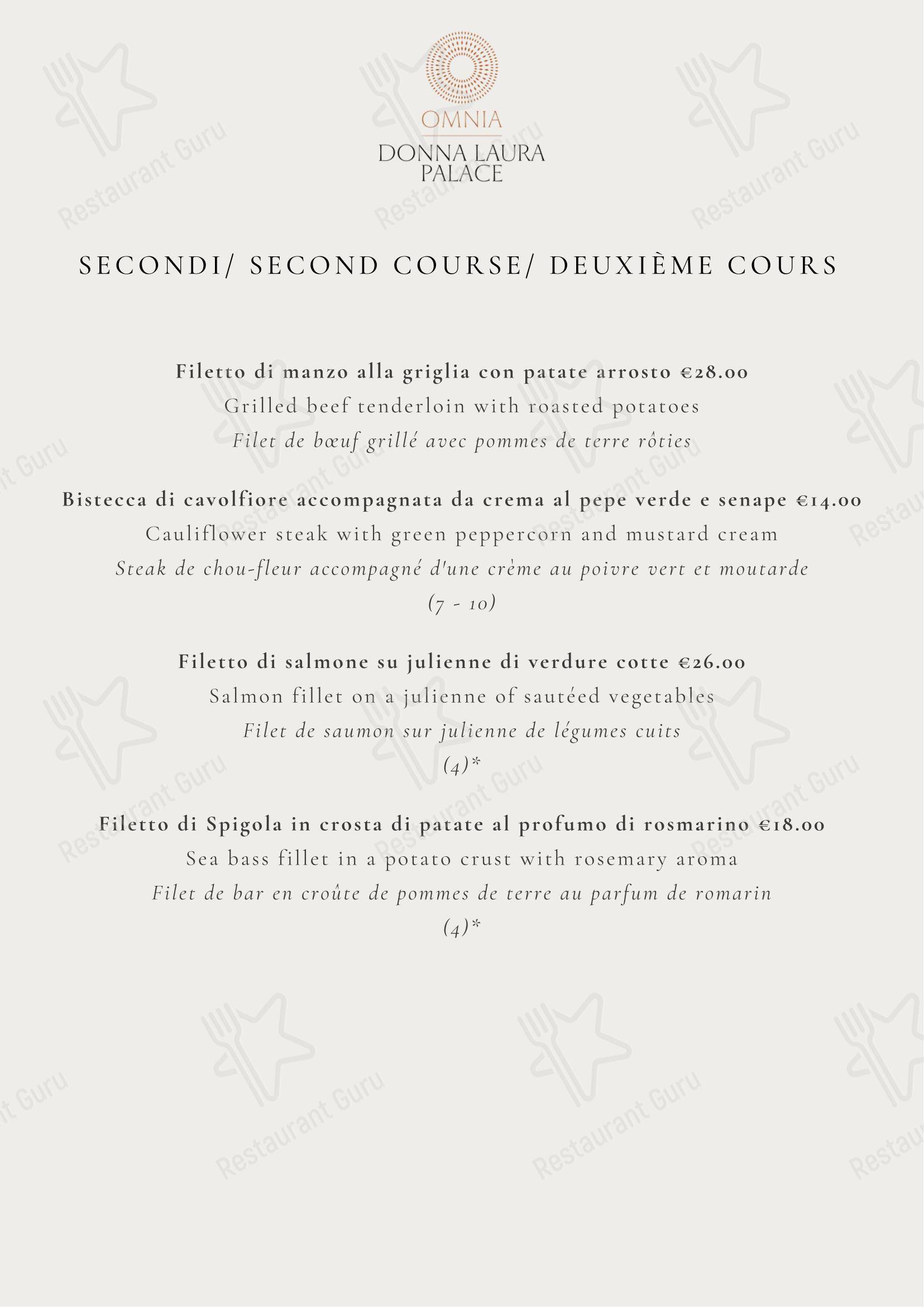 Меню ресторана Ristorante Bistrot 21 - Меню