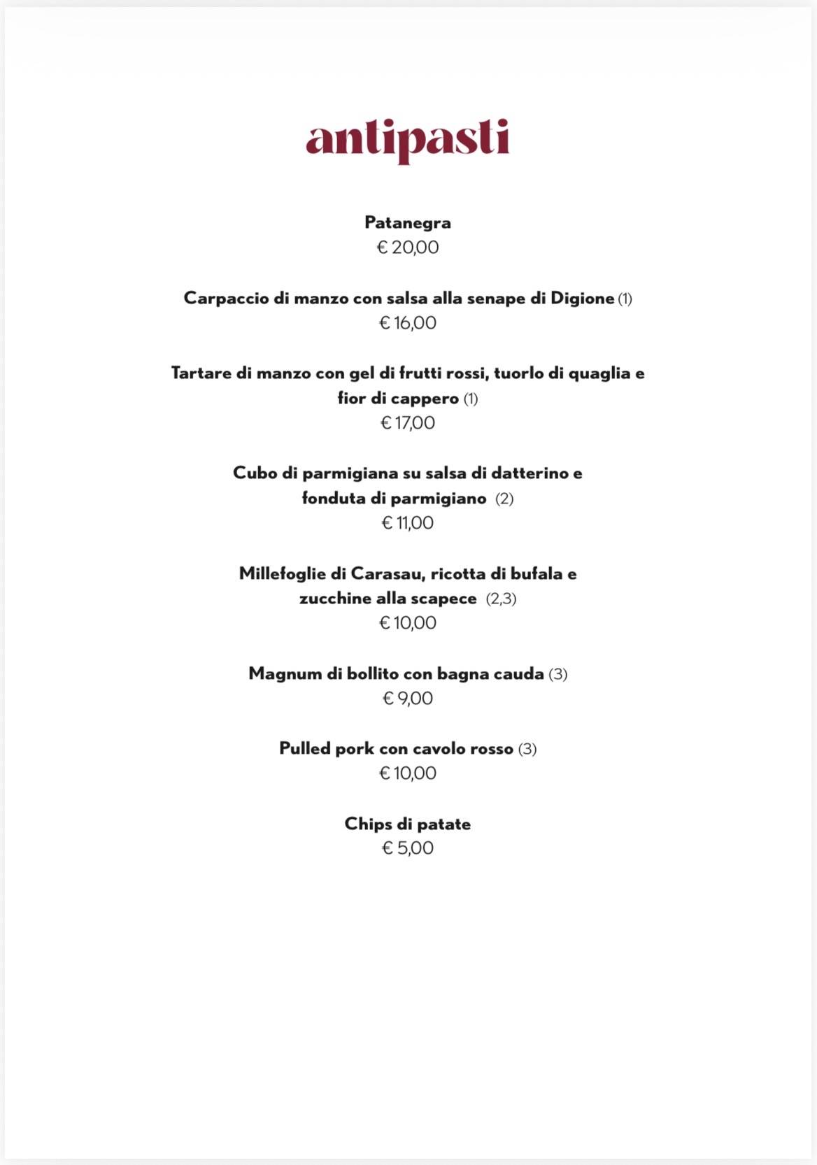 Ristorante Da Gusto меню