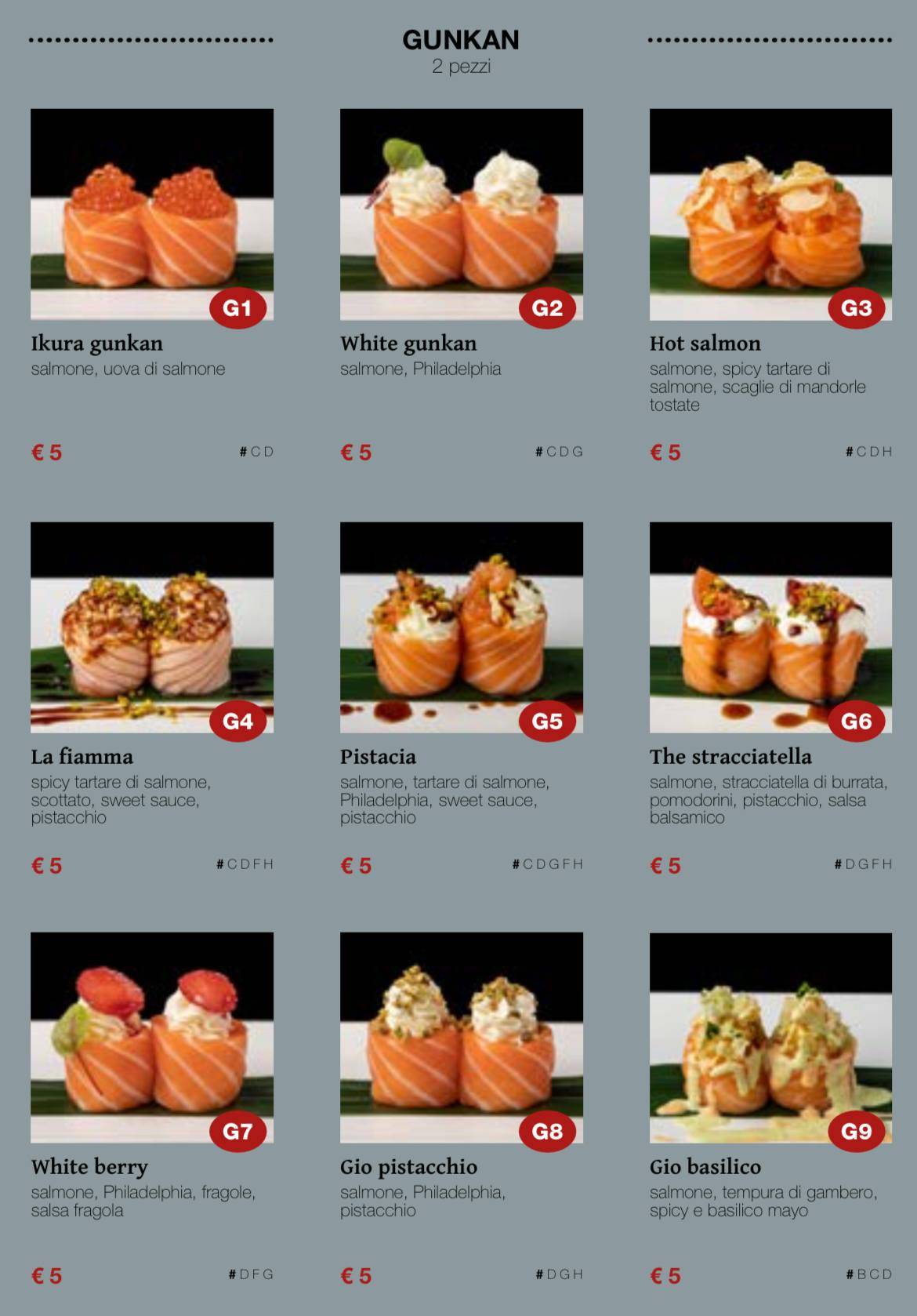 Ristorante Kaji меню