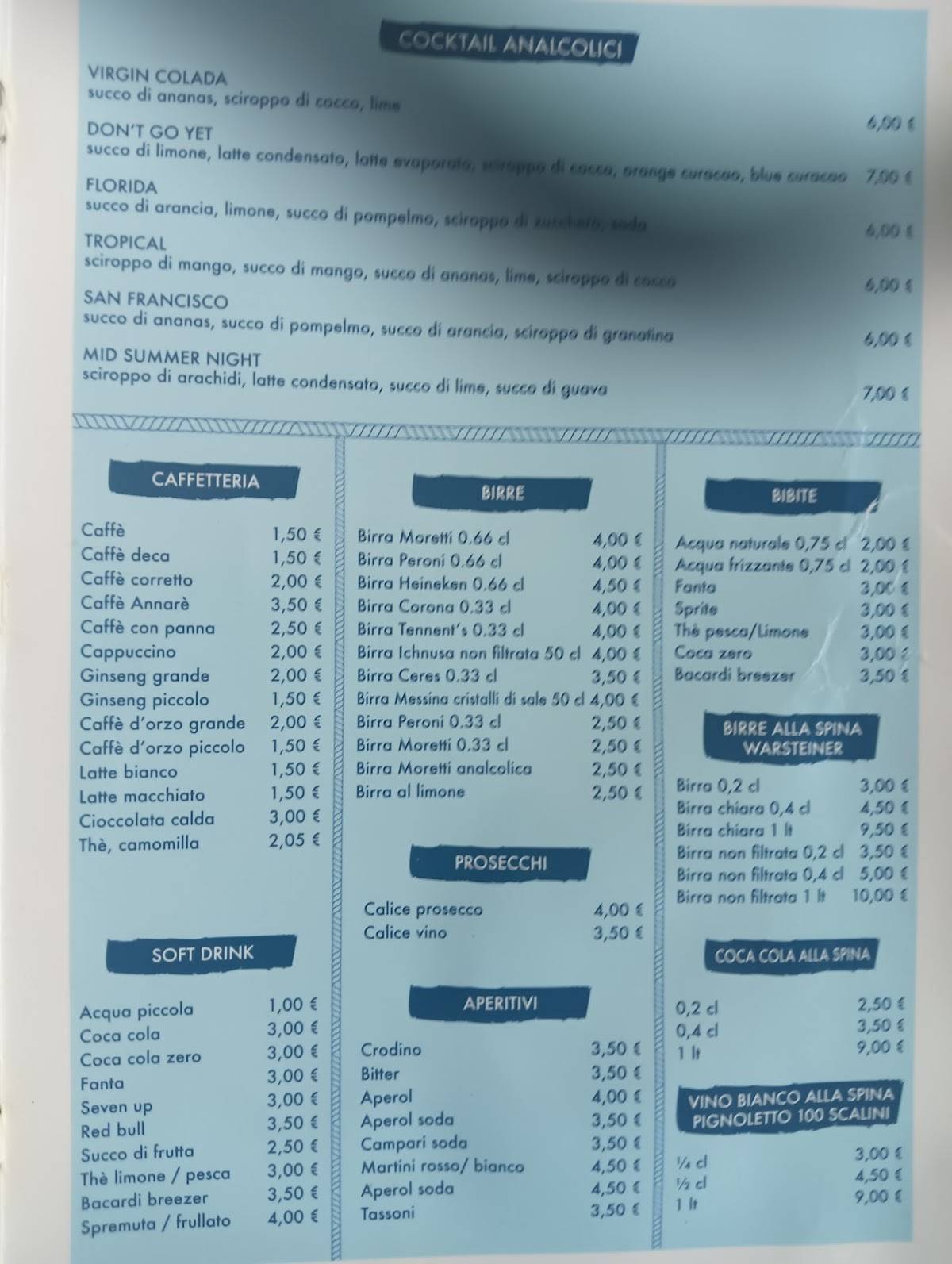 Ristorante La Rustica меню