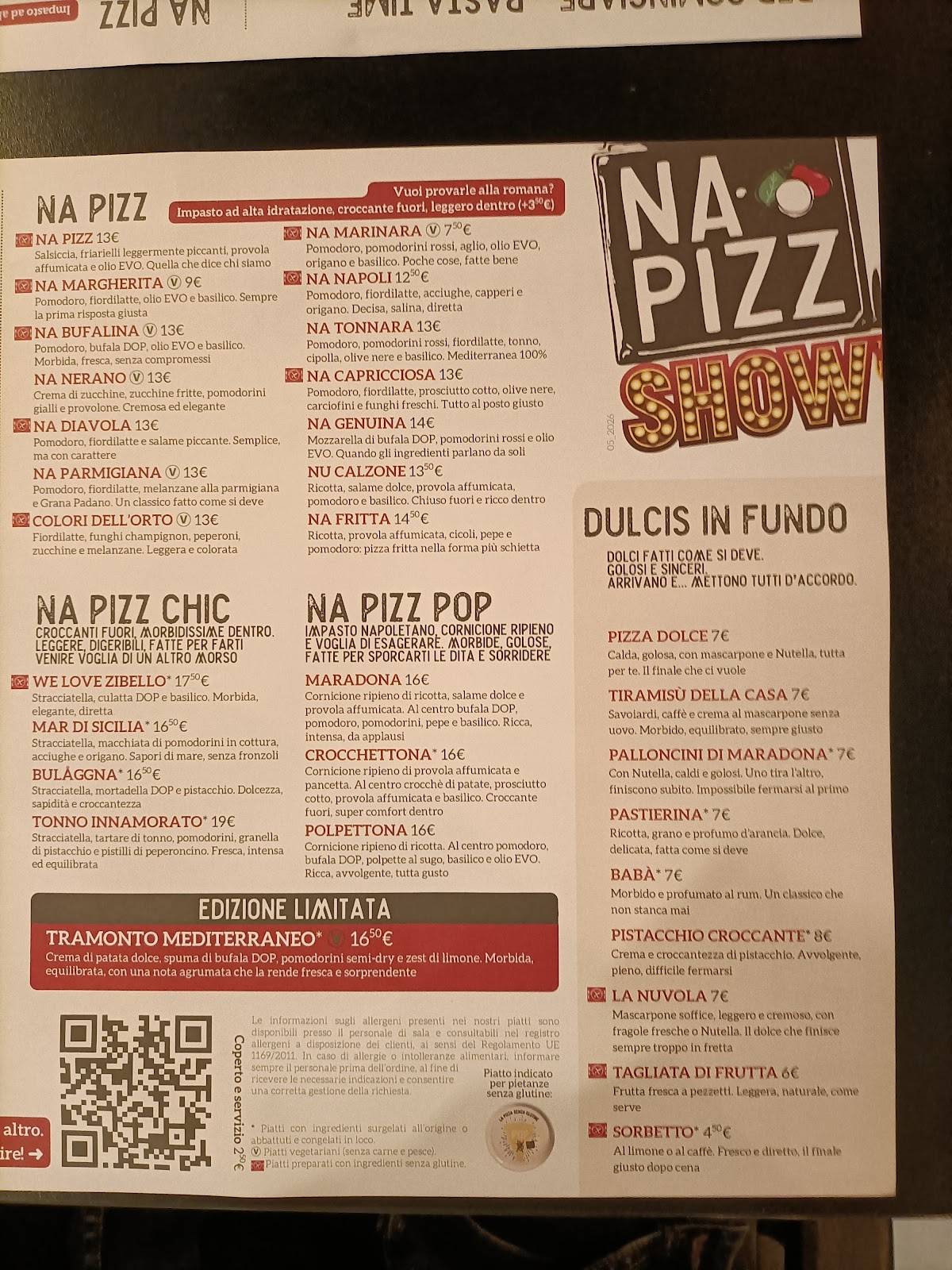 Ristorante Napizz - Rimini Tribunale меню