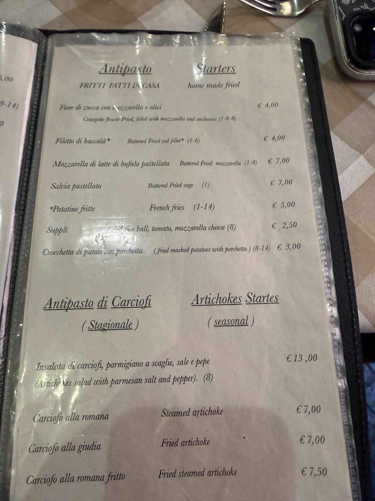 Ristorante Pinseria Da Massi меню