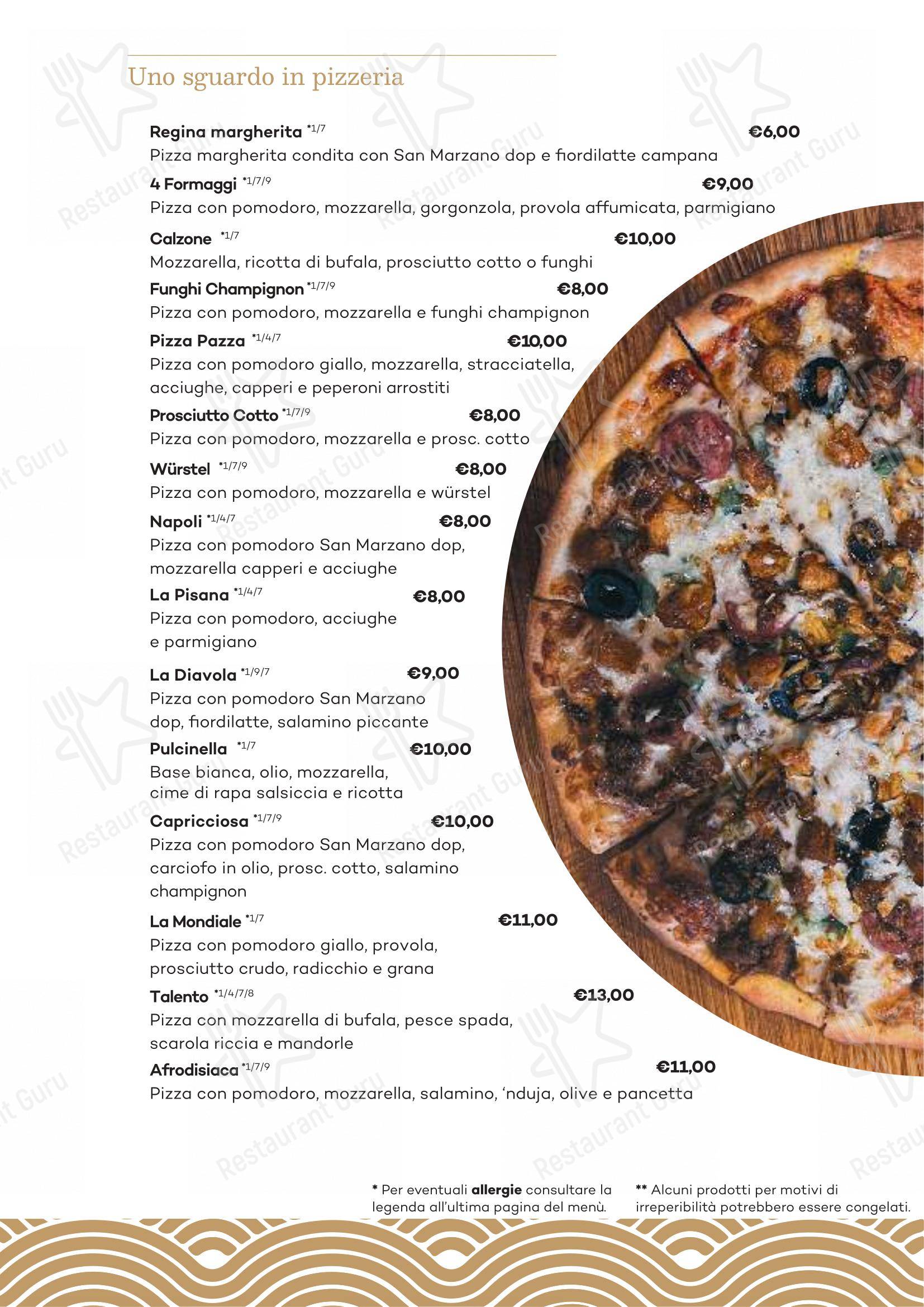菜单 ресторана Ristorante Pizzeria Da Rino