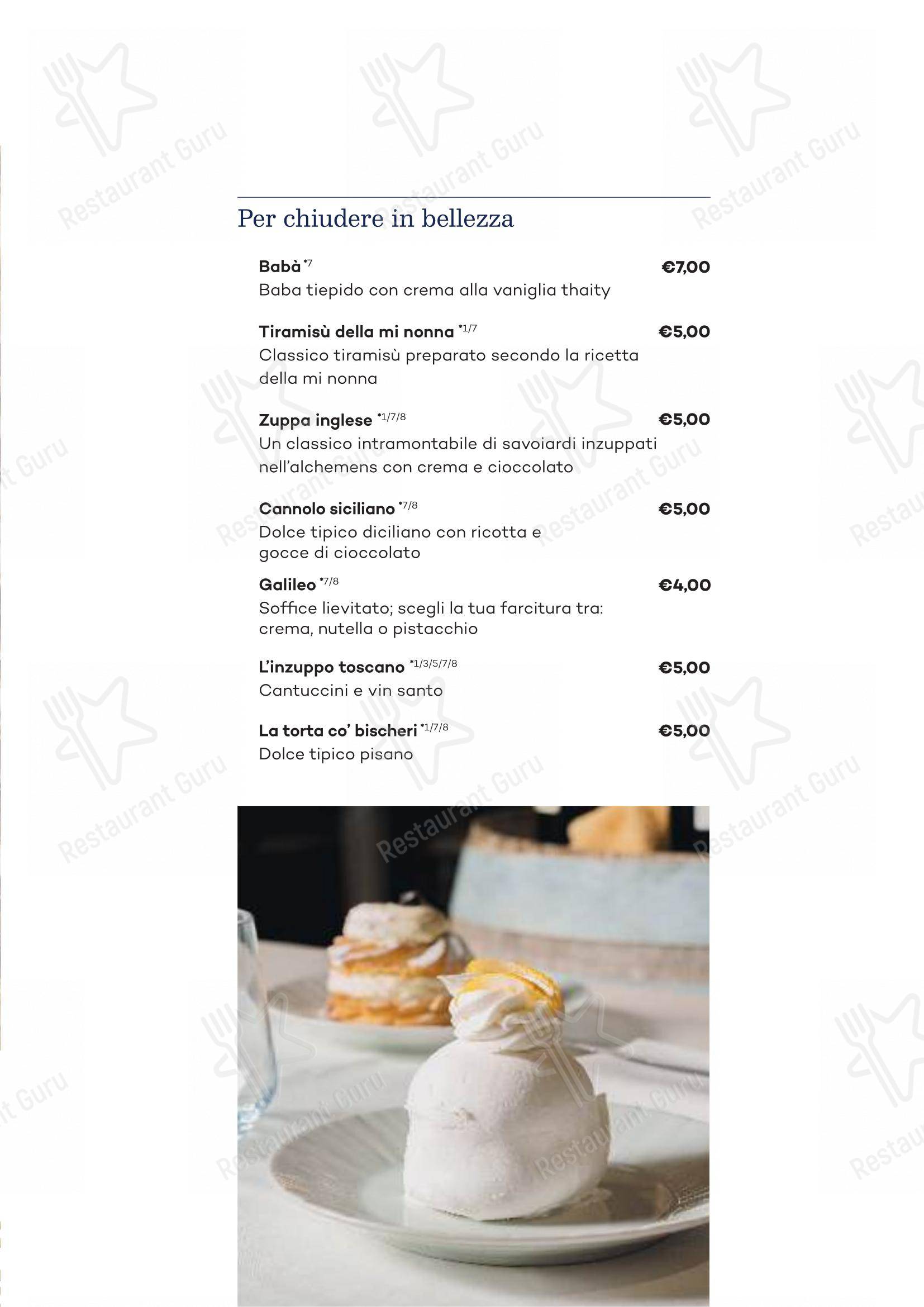 菜单 ресторана Ristorante Pizzeria Da Rino в Пизе