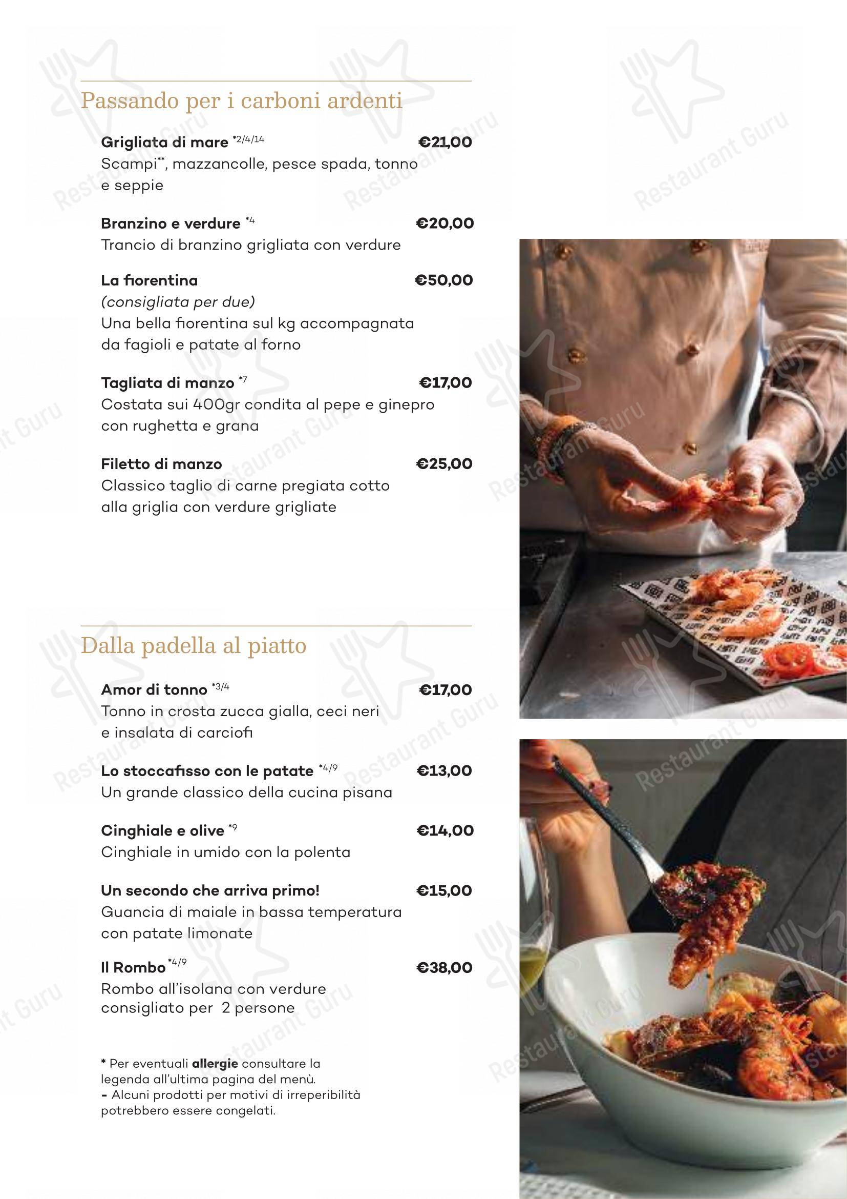 Ristorante Pizzeria Da Rino в Пизе - 菜单