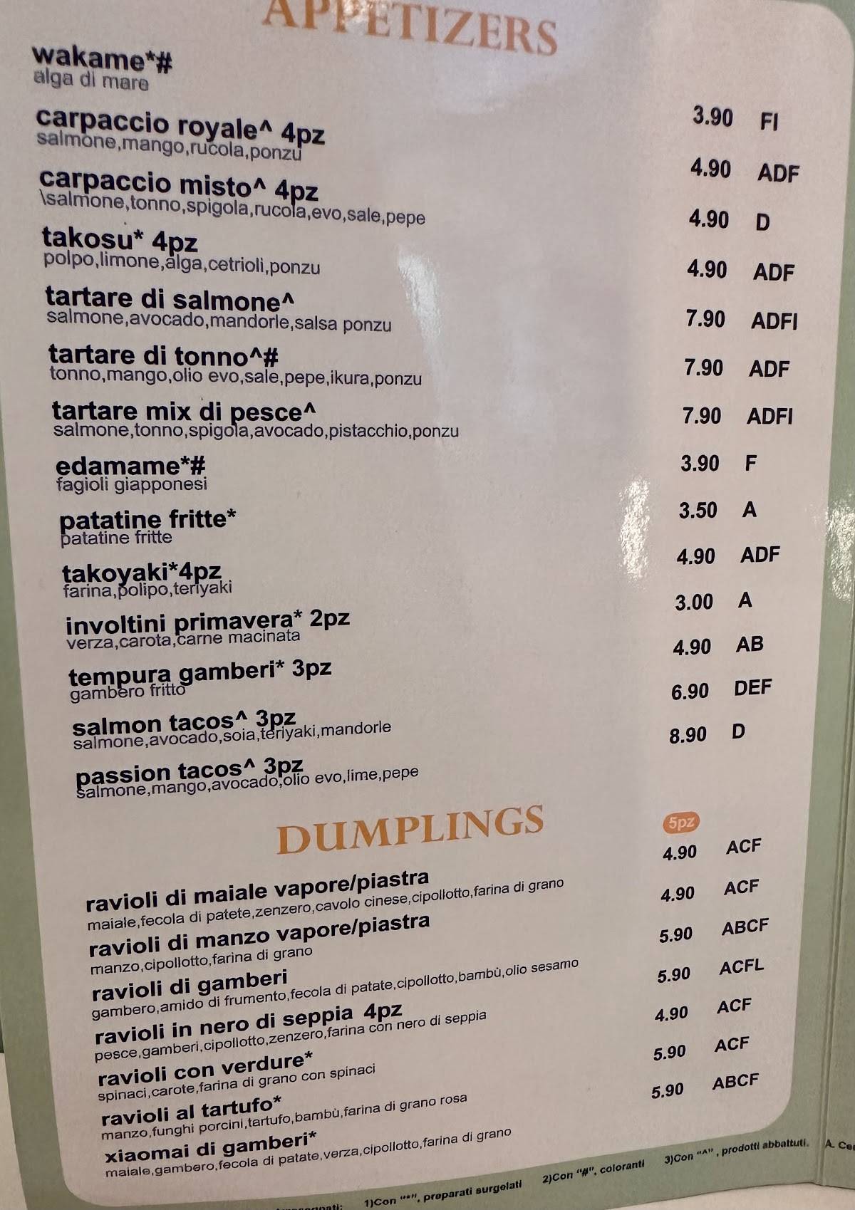 Passion pokè меню