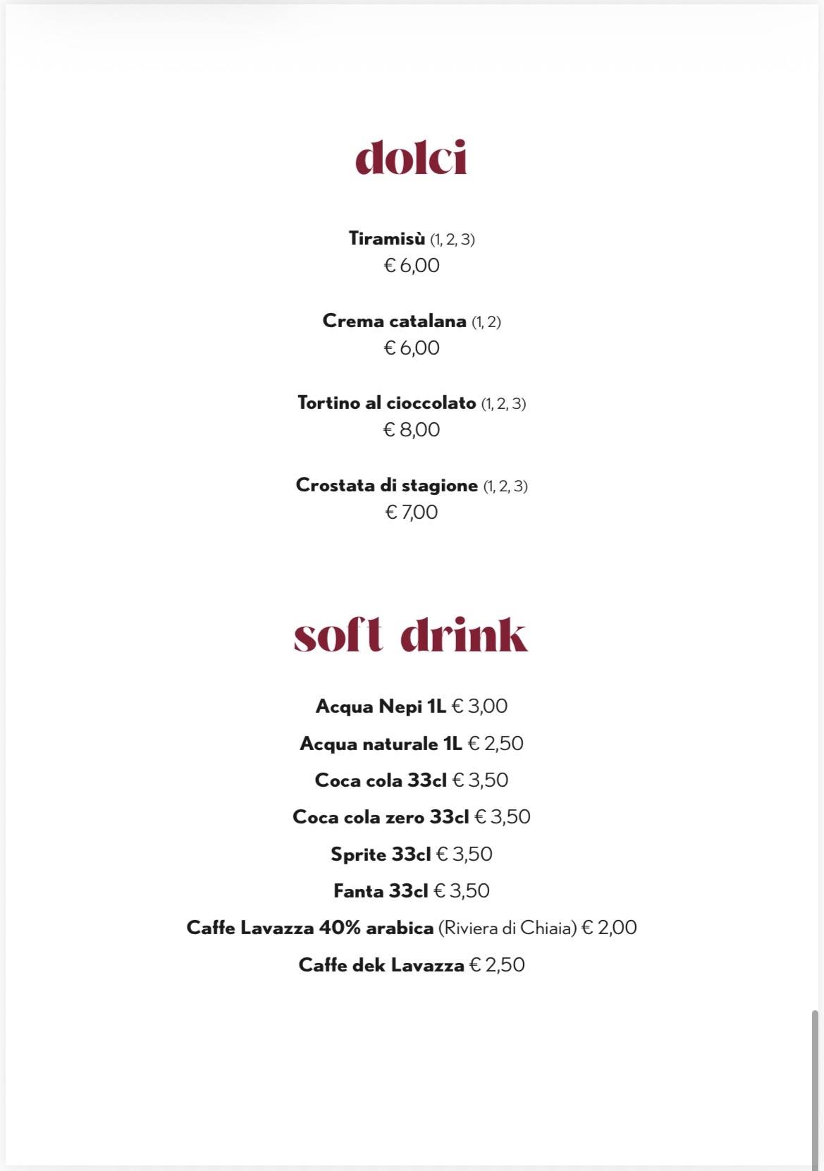 Ristorante Da Gusto меню