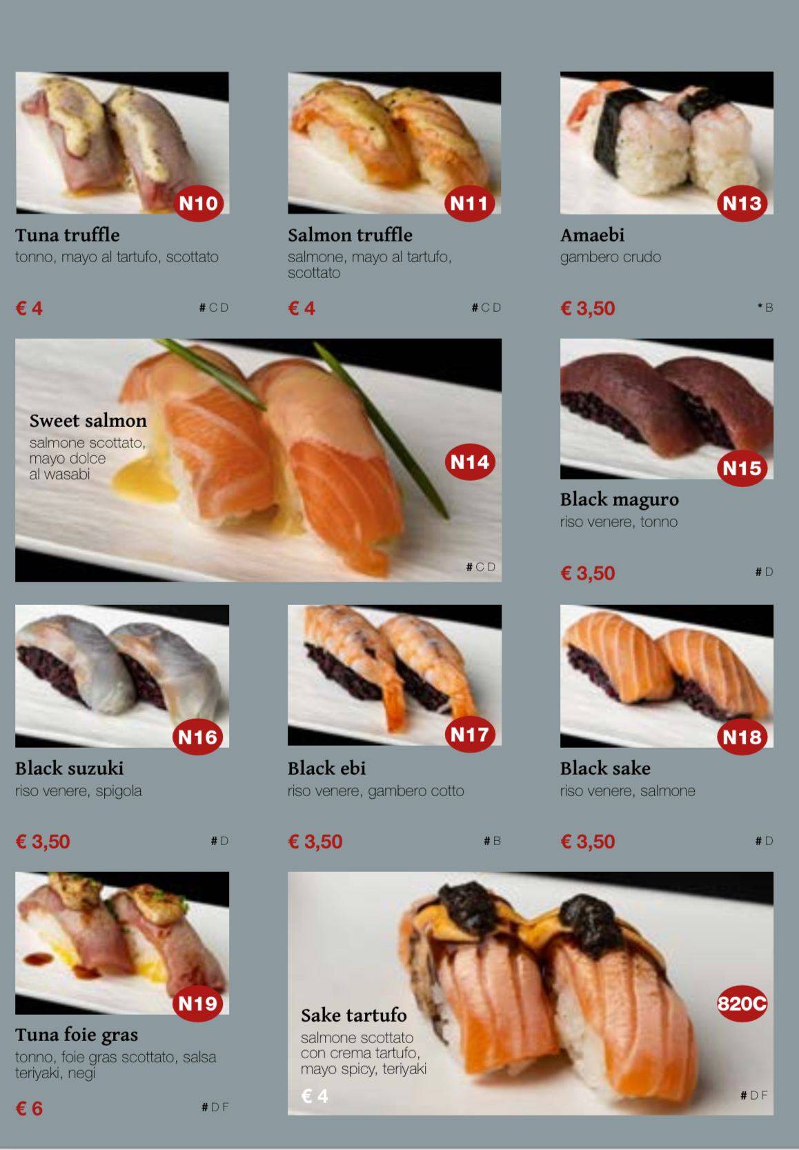 Ristorante Kaji меню