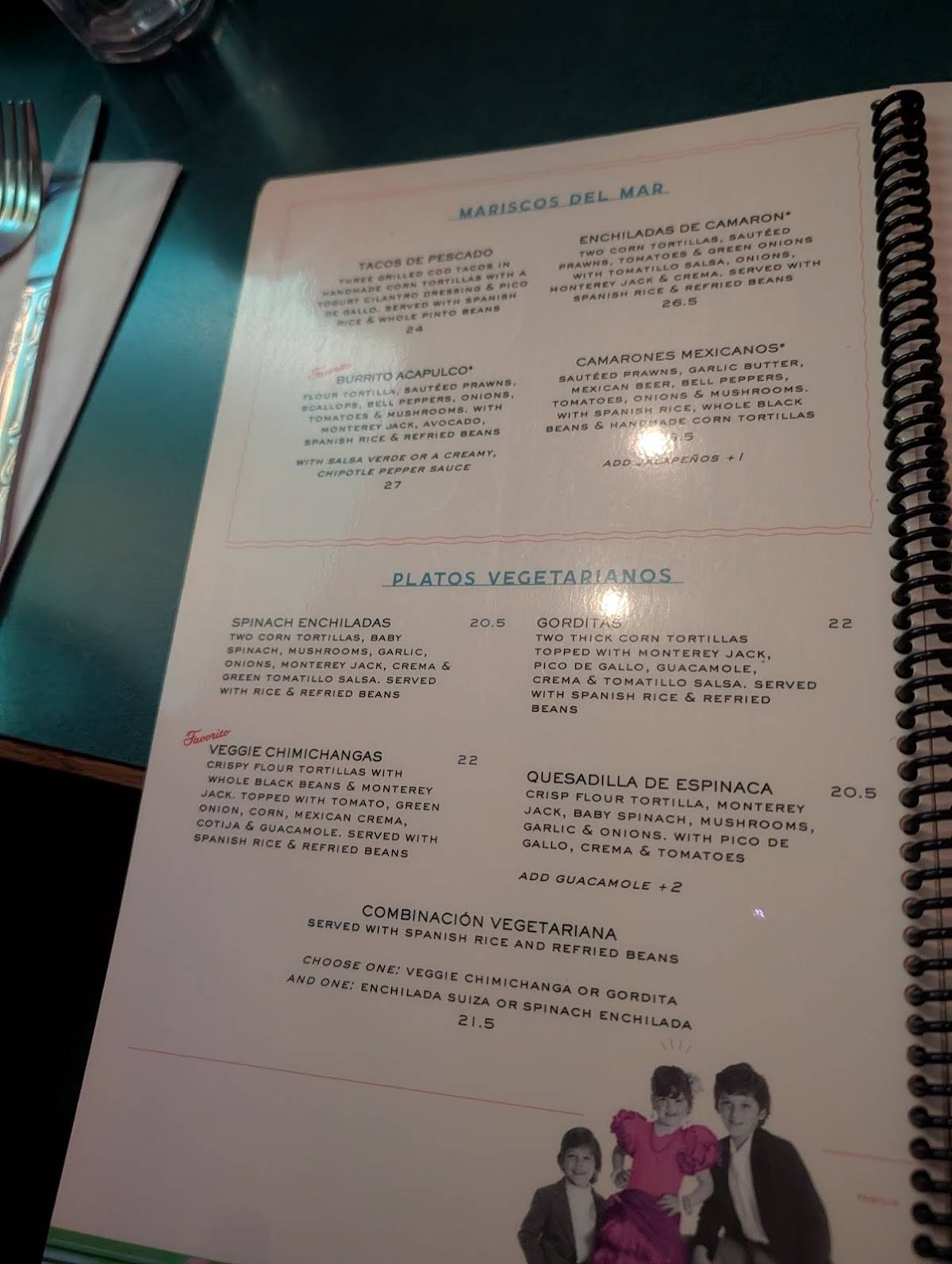 Rosita's Mexican Restaurant меню