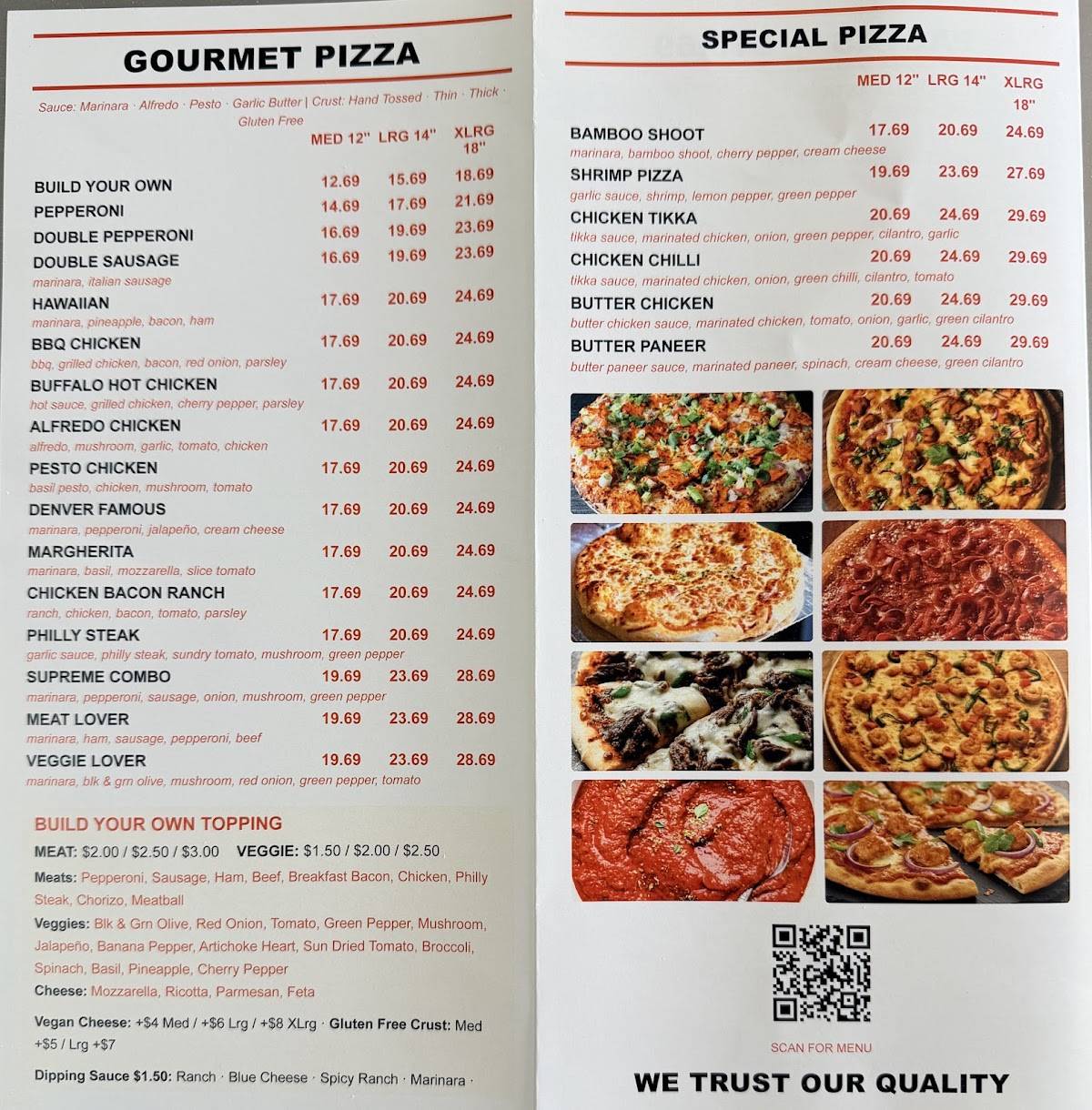 Royal pizza меню