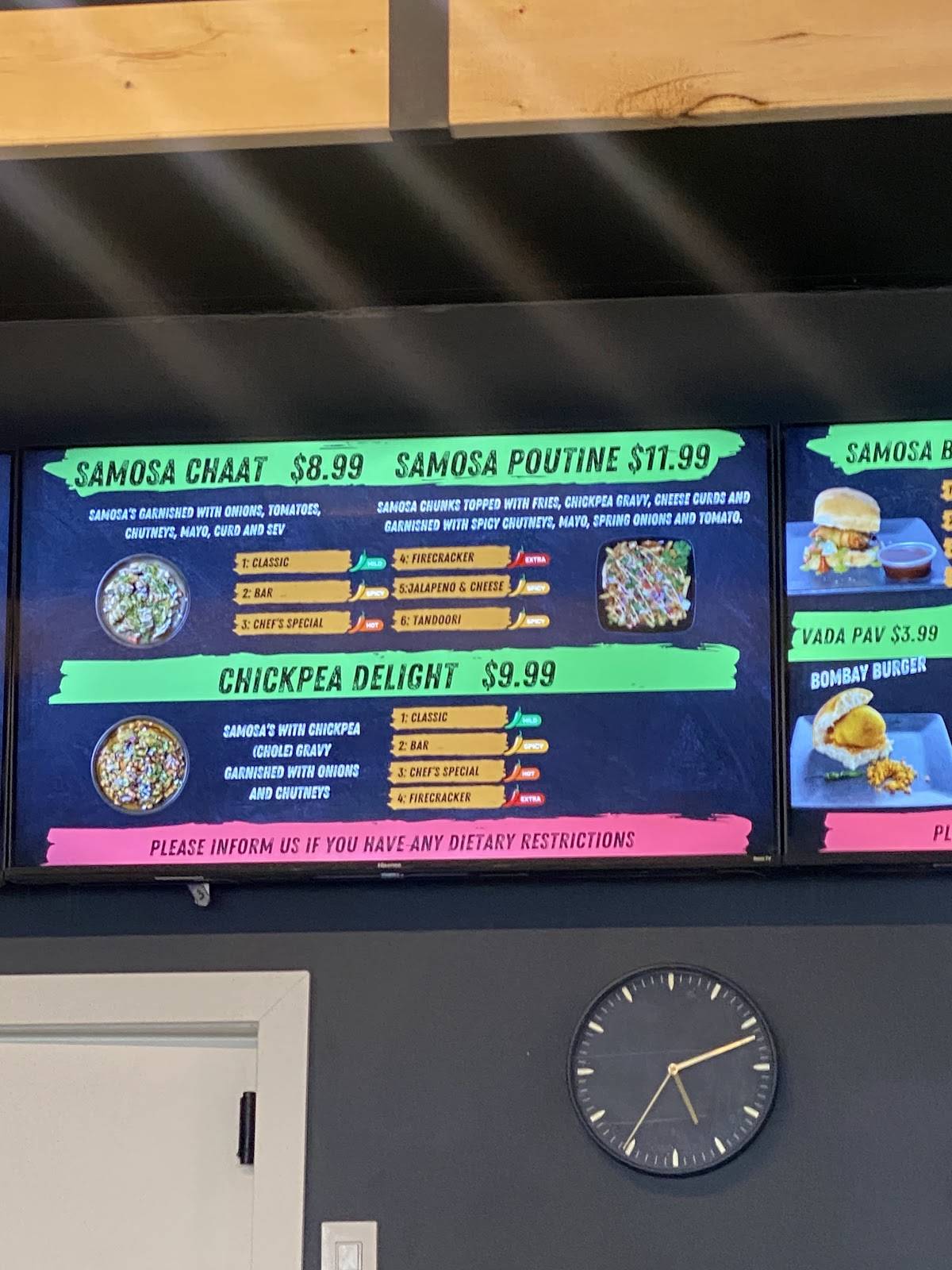 Samosa Bar Kitchener, Canada меню