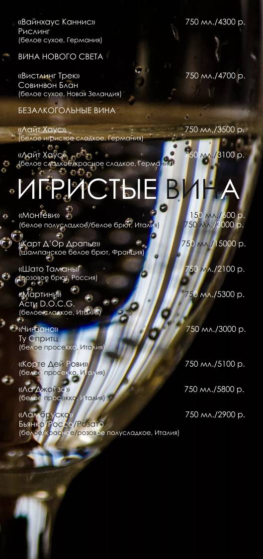 Шерали меню