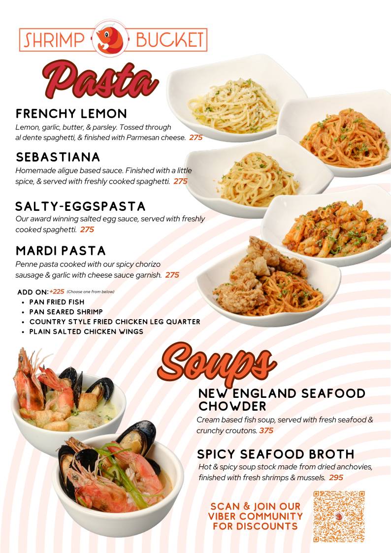Shrimp Bucket Nuvali меню