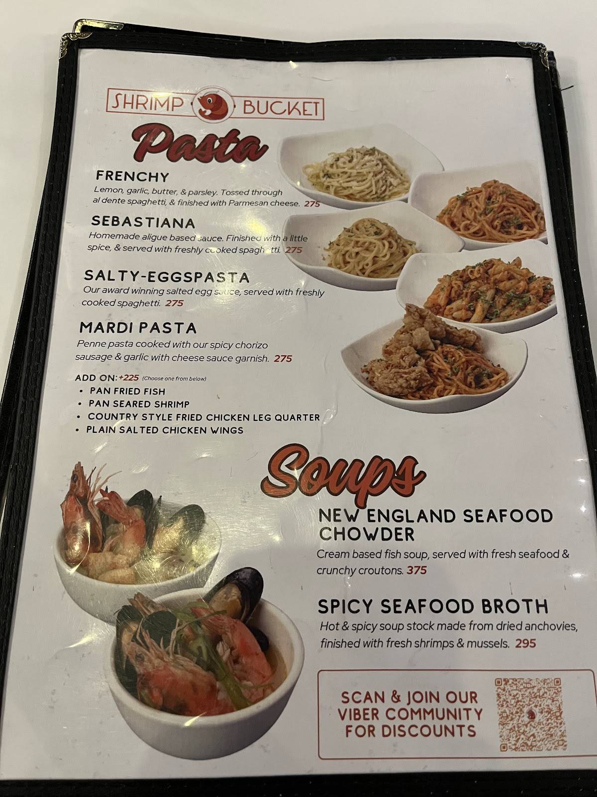 Shrimp Bucket Nuvali меню