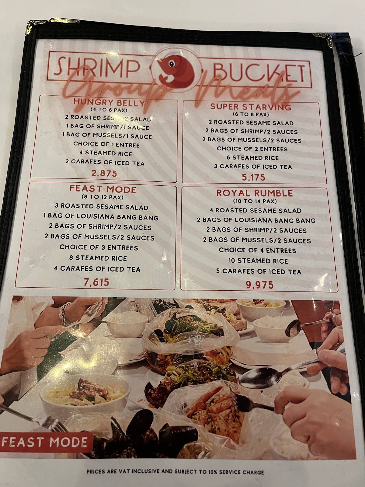 Shrimp Bucket Nuvali меню