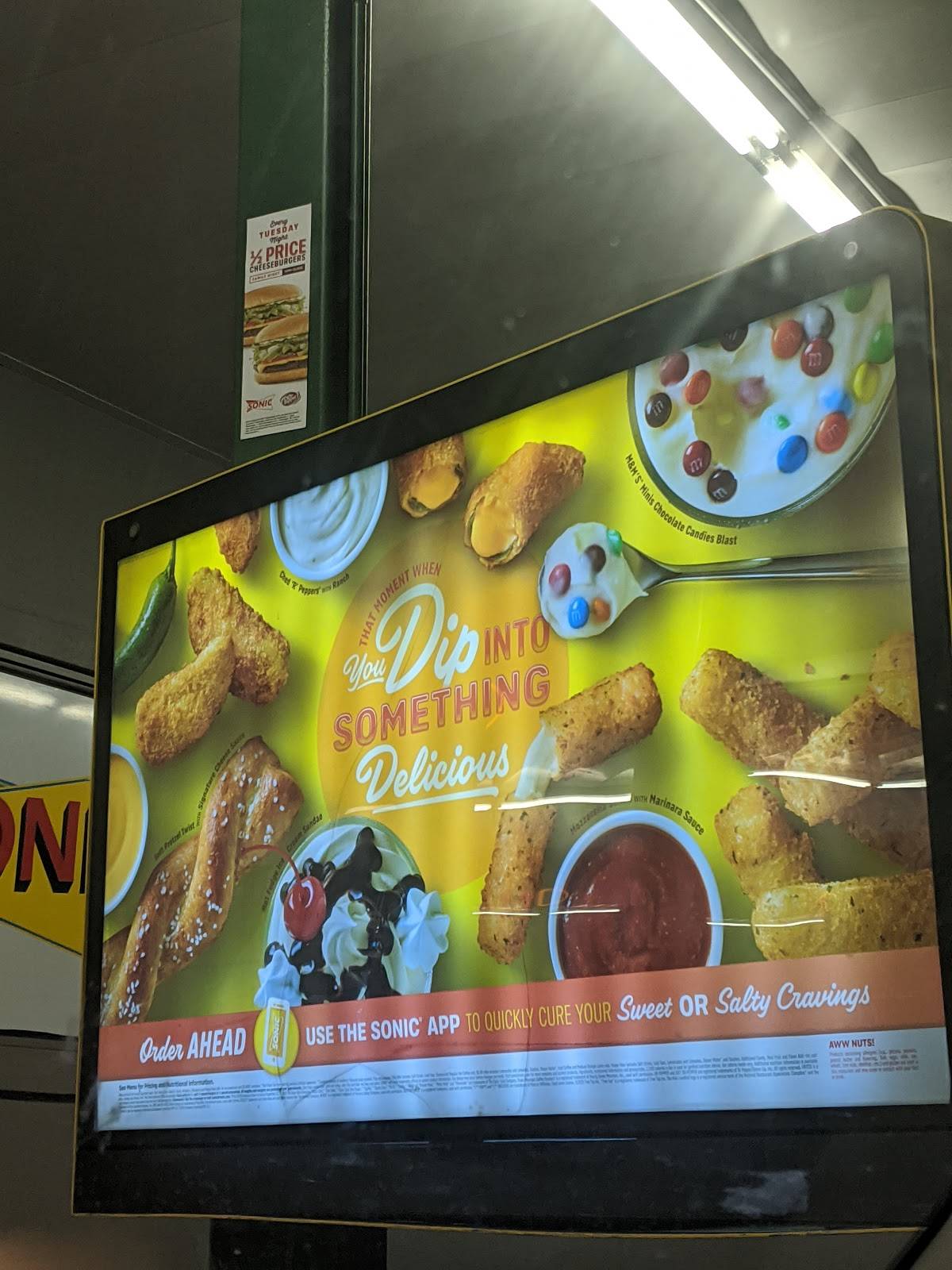 Sonic Drive-In меню