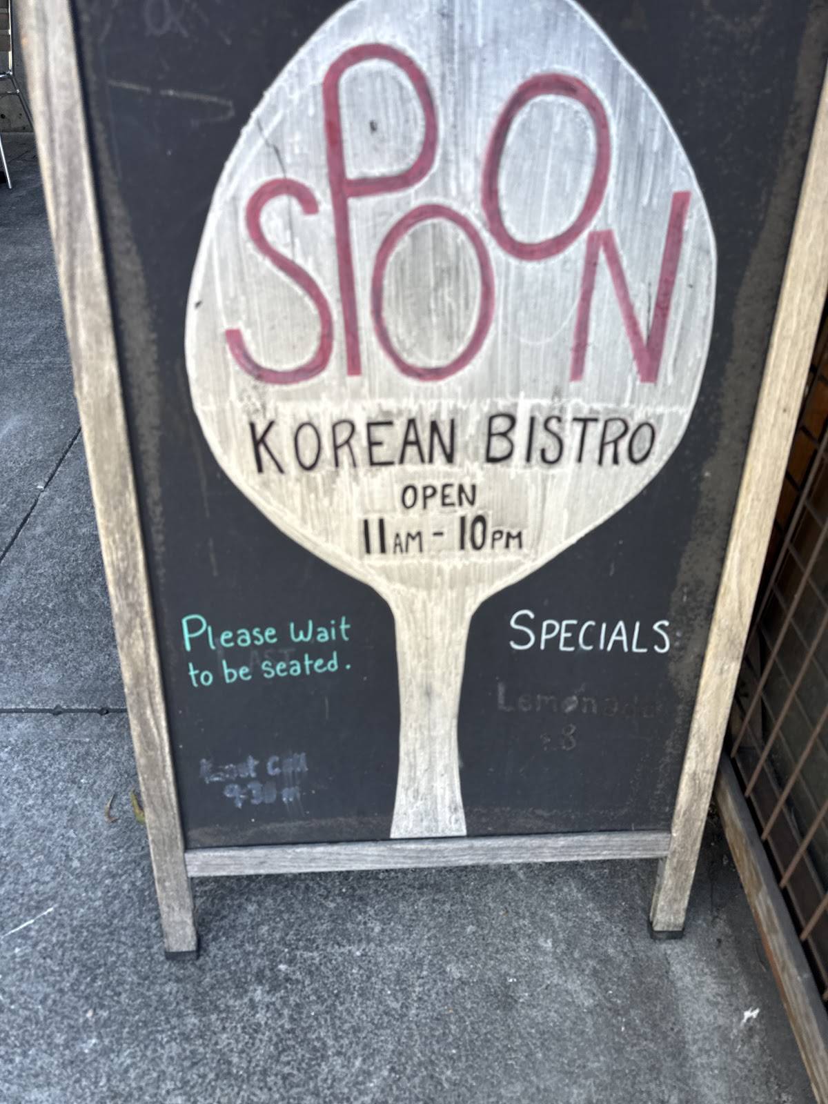 Spoon Korean Bistro меню