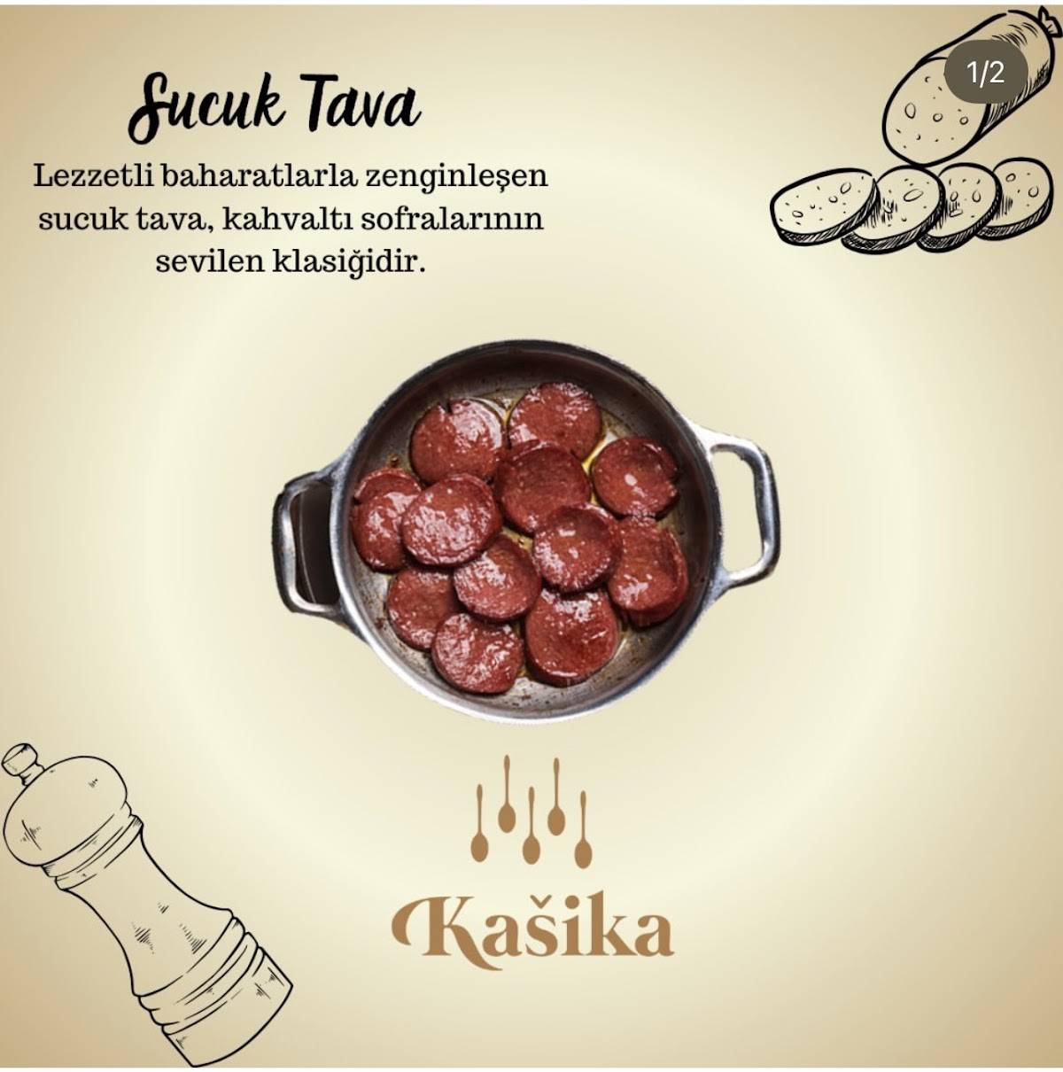 Kašika меню