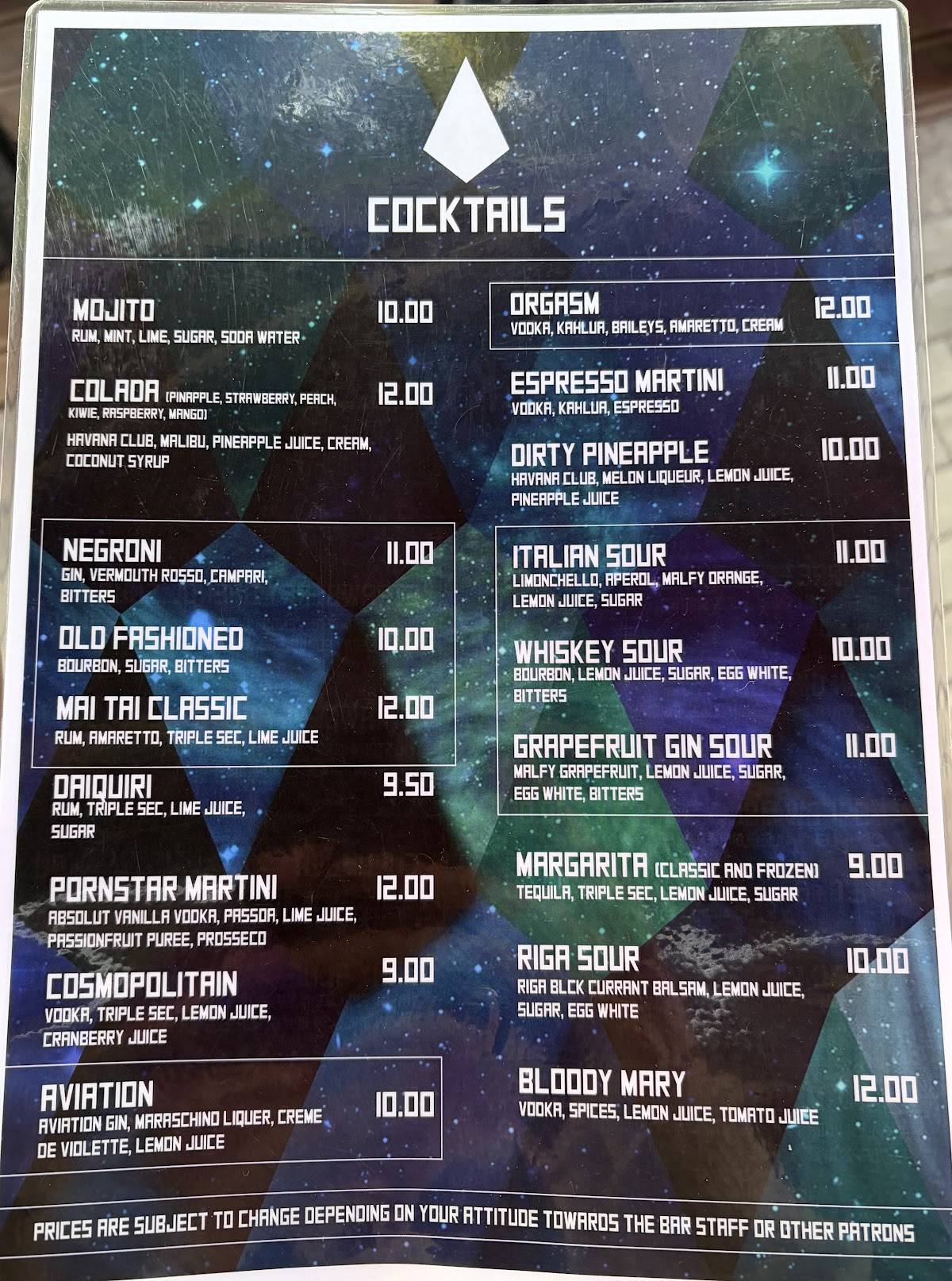 Spot Kafe меню