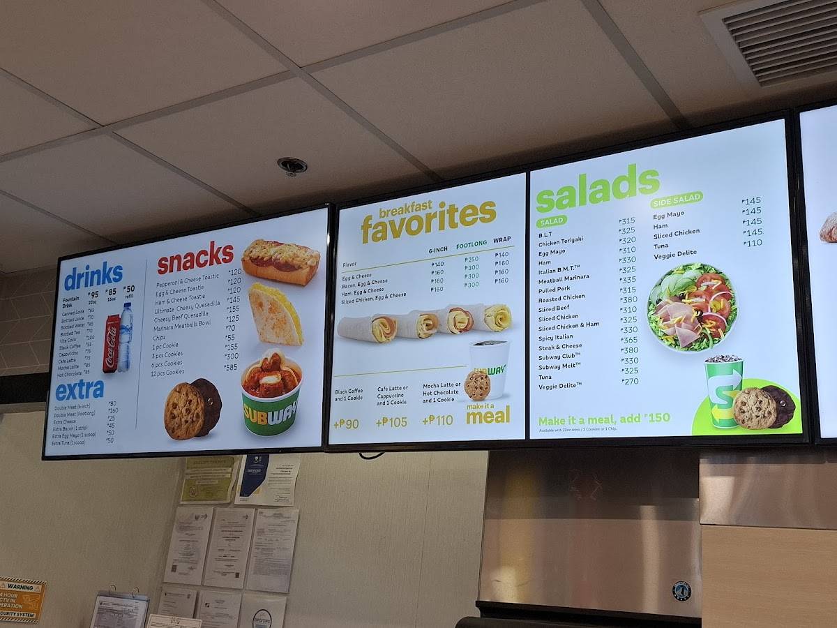 Subway - Batangas Port меню