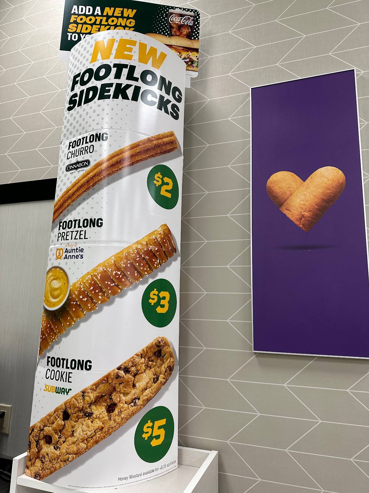 Subway меню