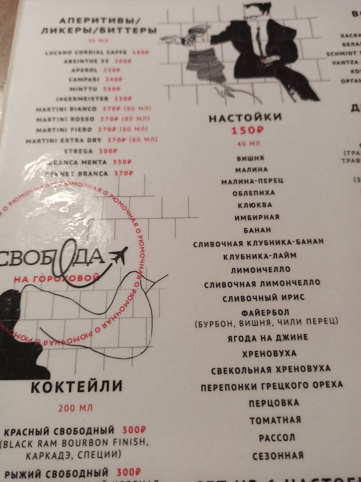 Свобода меню