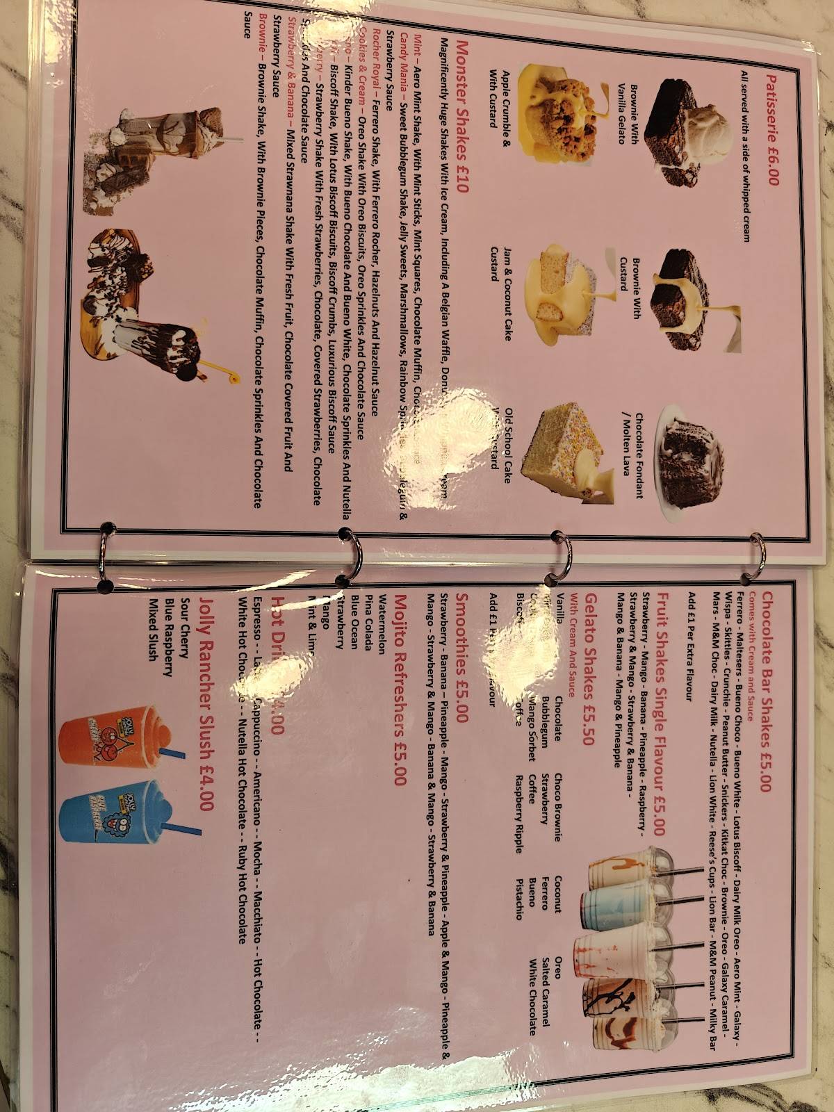 Sweetbox Desserts меню